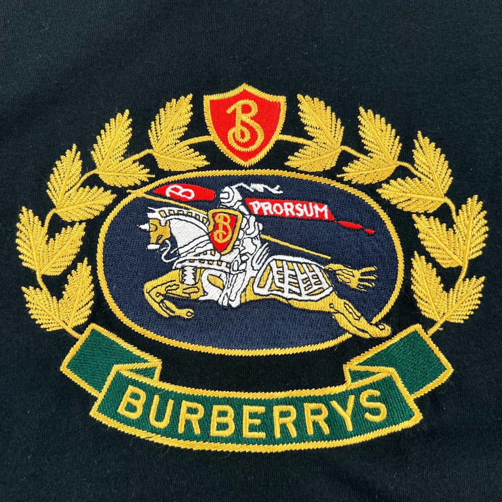 Burberry Burberry Embroidered Crest Black T Shirt Size US XS / EU 42 / 0 - 3 Thumbnail