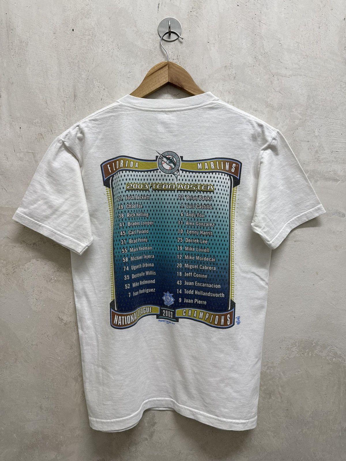 MLB 2000s Florida Marlins 2004 Champions MLB Tee Size US S / EU 44-46 / 1 - 3 Thumbnail