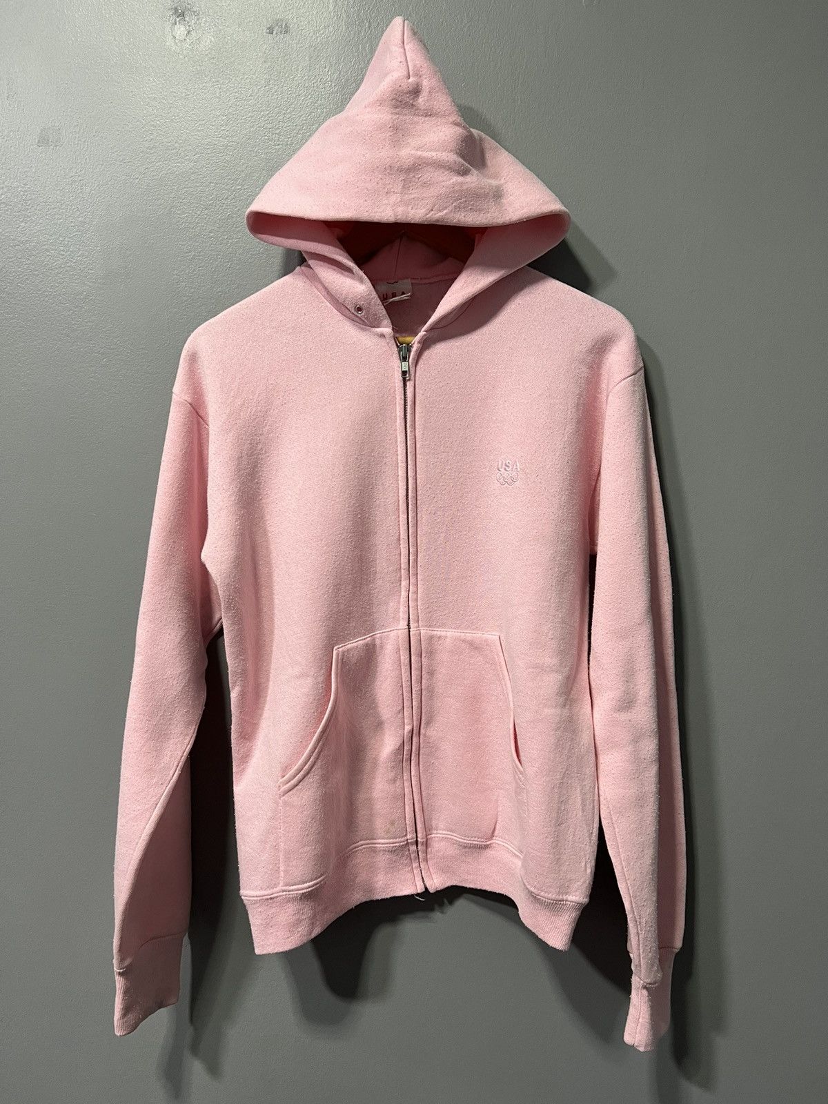 USA Olympics × Vintage Vintage USA Olympic Pink Boxy Zip Up Hoodie Size US S / EU 44-46 / 1 - 15 Thumbnail
