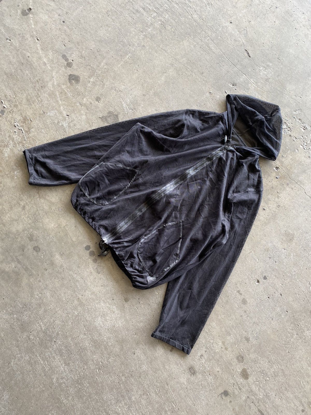 2000s Unknown - Fishnet Hooded Jacket