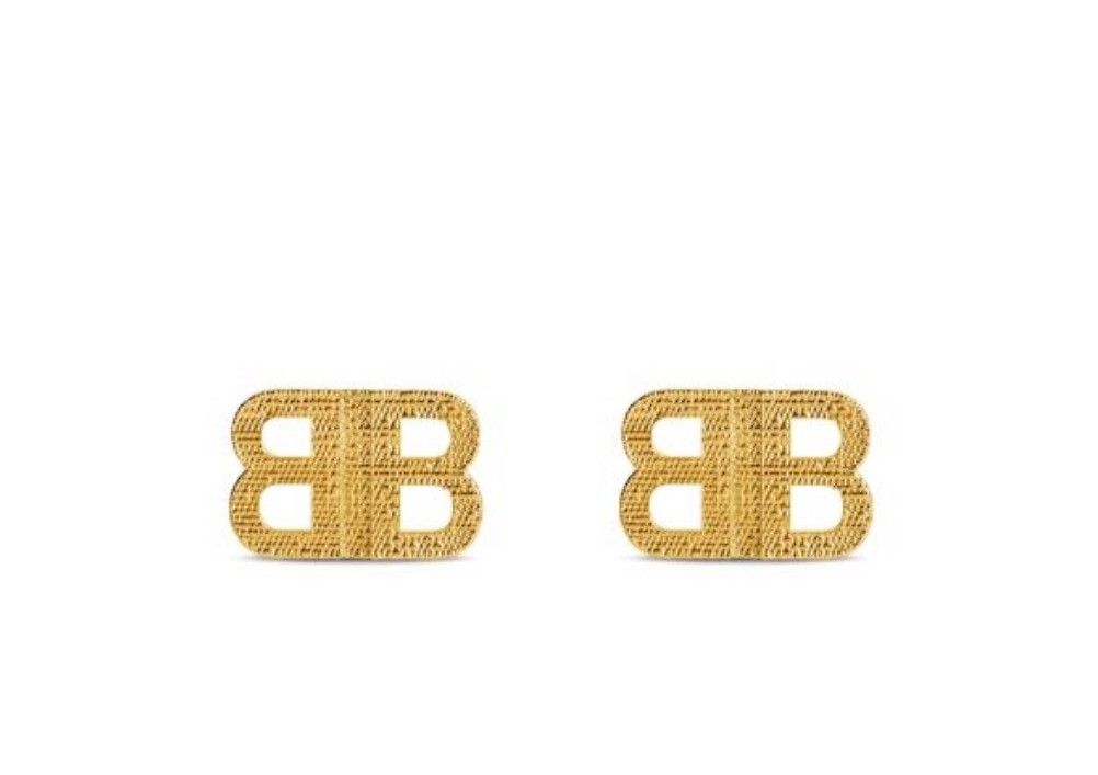 Balenciaga BB 2.0 Textured XS Earrings Size ONE SIZE - 1 Preview