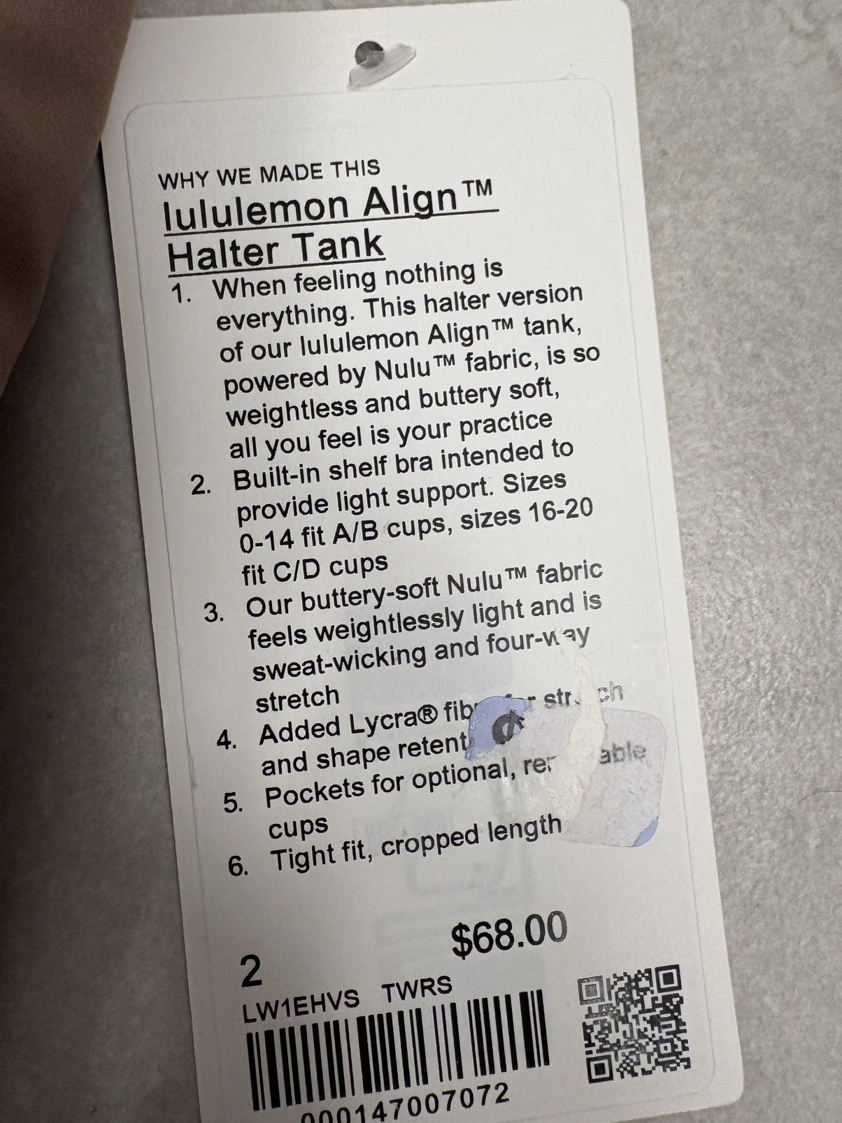 Lululemon Lululemon Align Halter Cropped Nulu Tank in Java Size 2 Size XS / US 0-2 / IT 36-38 - 4 Thumbnail