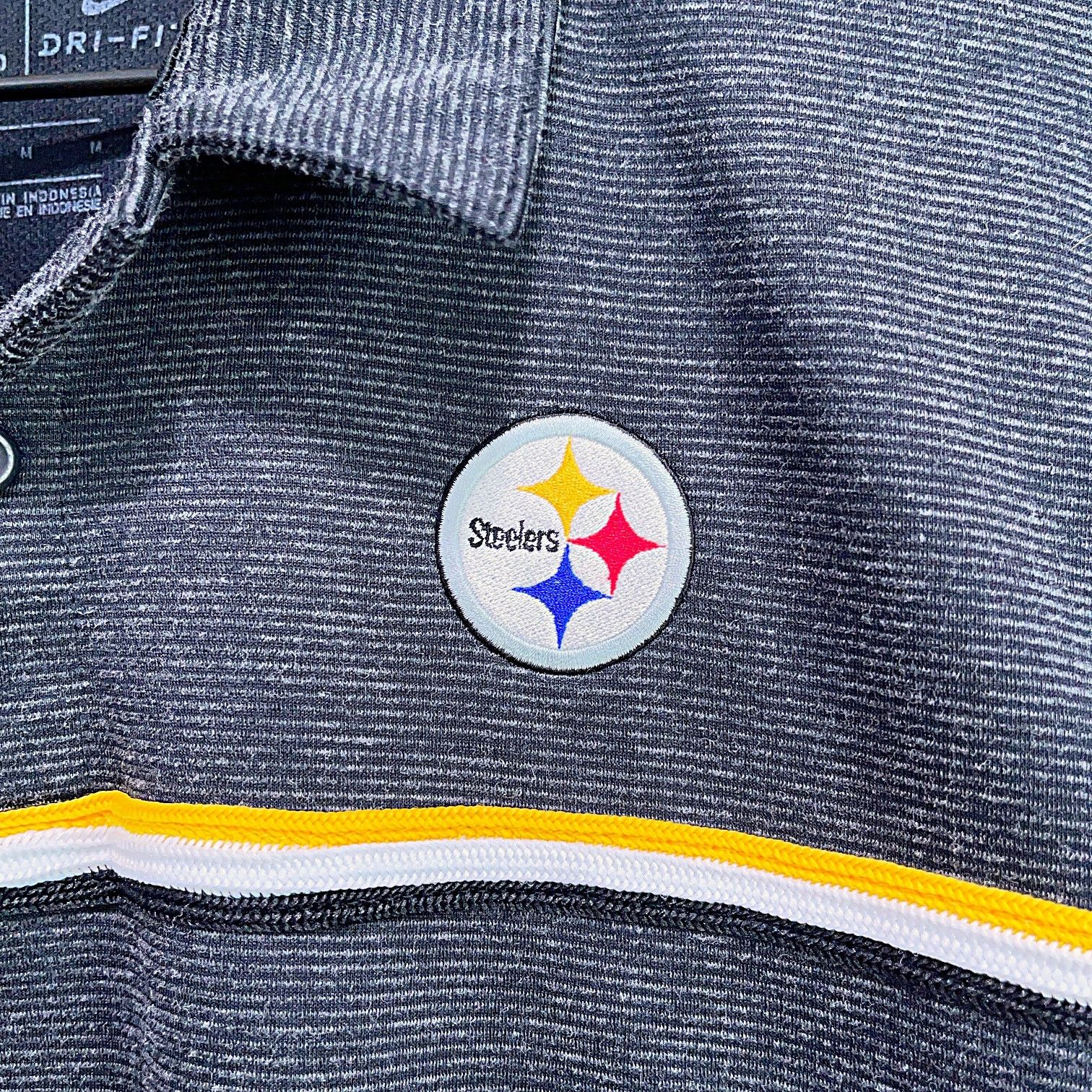 Nike Pittsburgh Steelers Nike On Field Performance Polo Gray NFL Size US M / EU 48-50 / 2 - 3 Thumbnail
