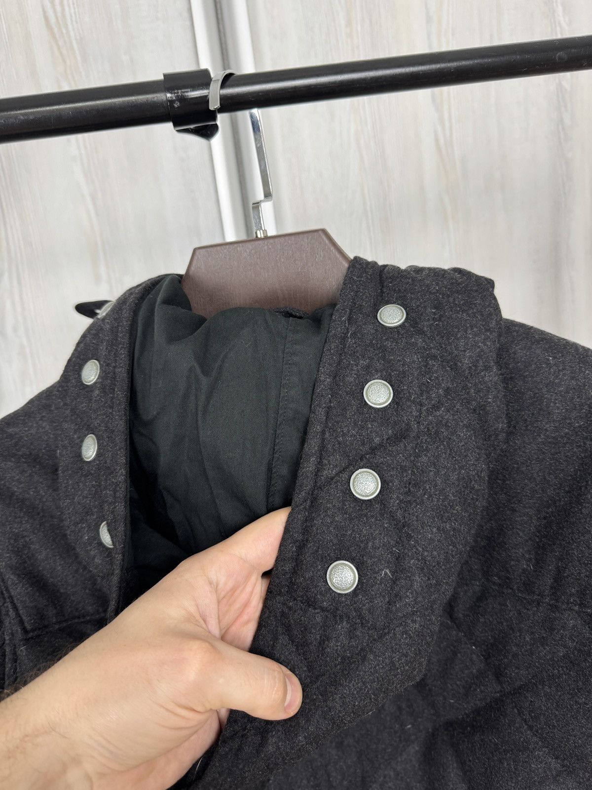 Ralph Lauren Ralph Lauren Quilted Toggle Cashmere Dark Gray Jacket Coat Size US L / EU 52-54 / 3 - 13 Thumbnail