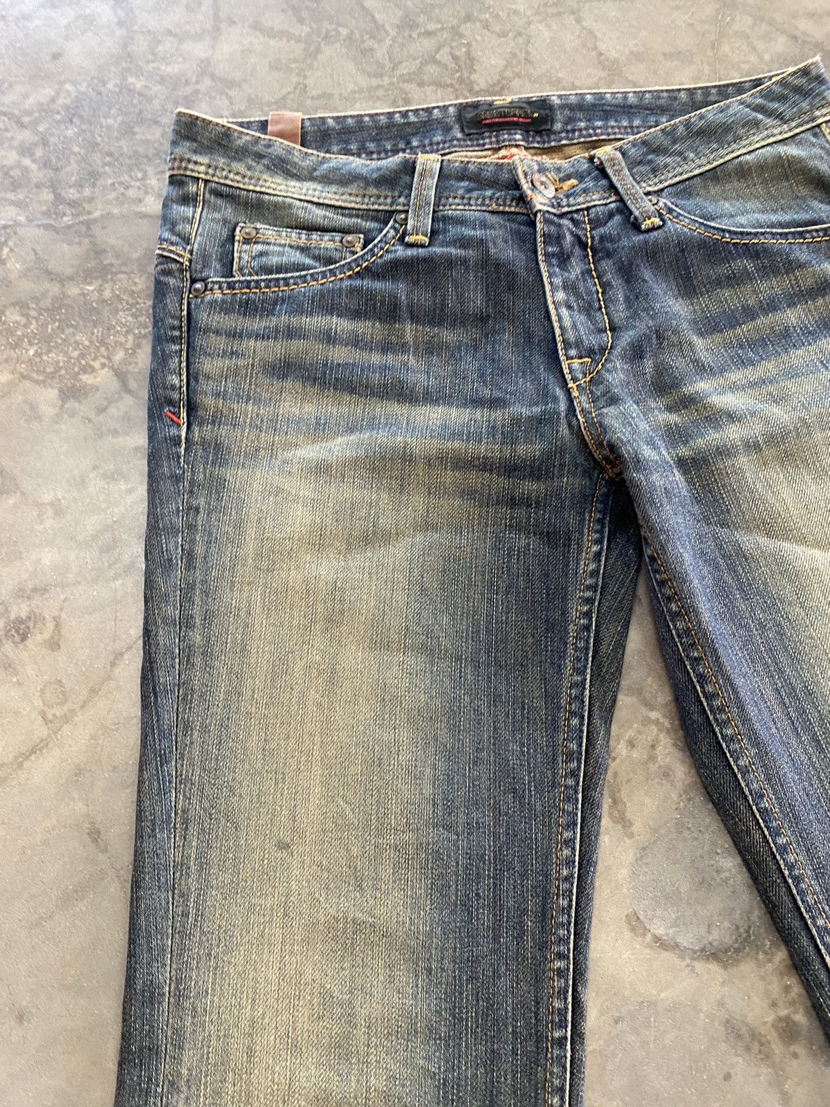 Hysteric Glamour × If Six Was Nine × Japanese Brand Flare Jeans Sweet Camel Mud Rusty Denim Size US 29 - 13 Thumbnail