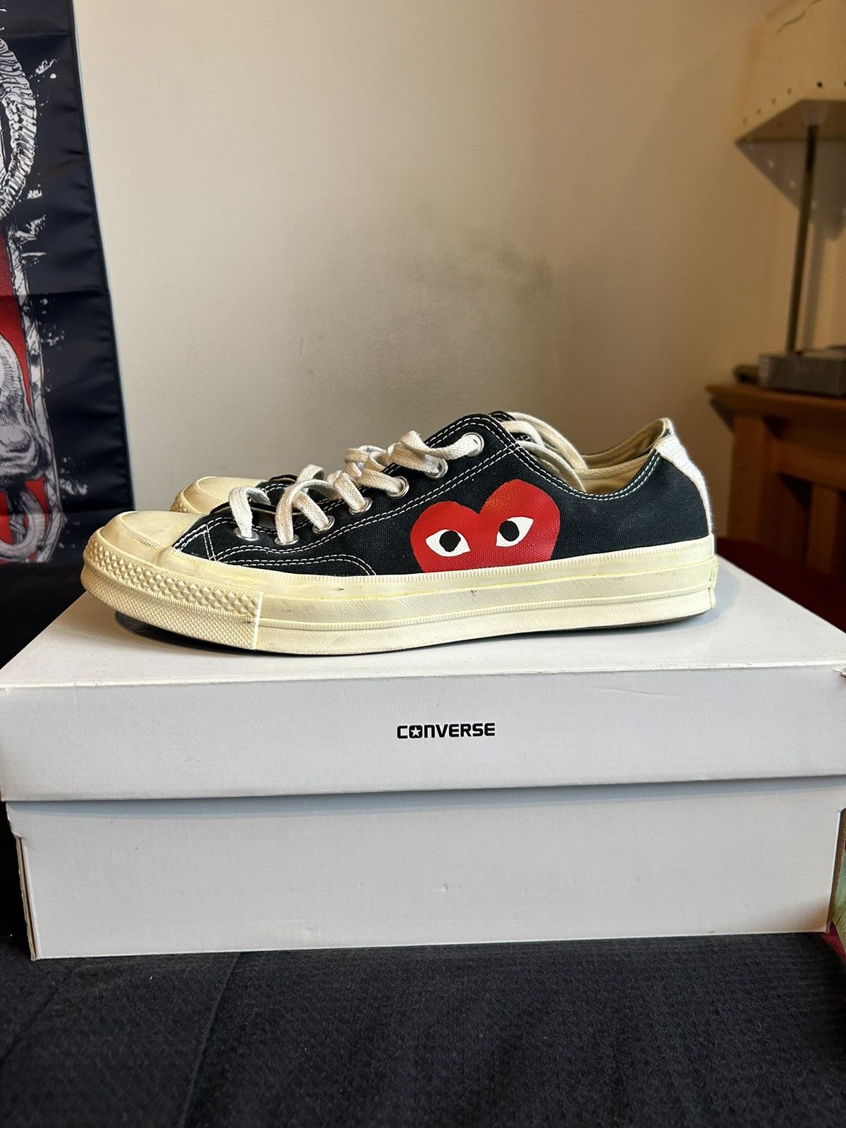 Comme des Garcons × Comme des Garcons PLAY Cdg play converse low top Size US 10 / EU 43 - 1 Thumbnail