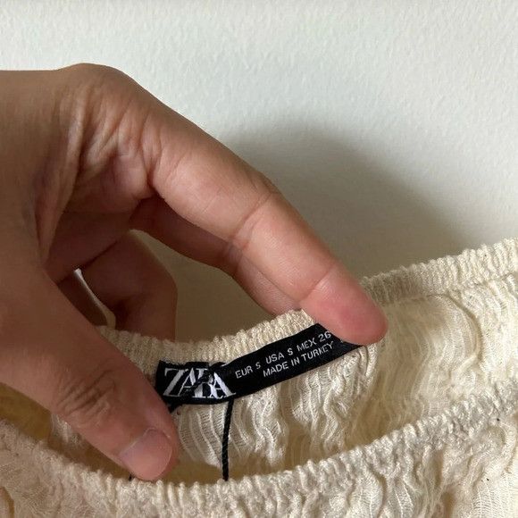 Zara Zara Balloon Puff Sleeve Cropped Top Size S / US 4 / IT 40 - 3 Thumbnail