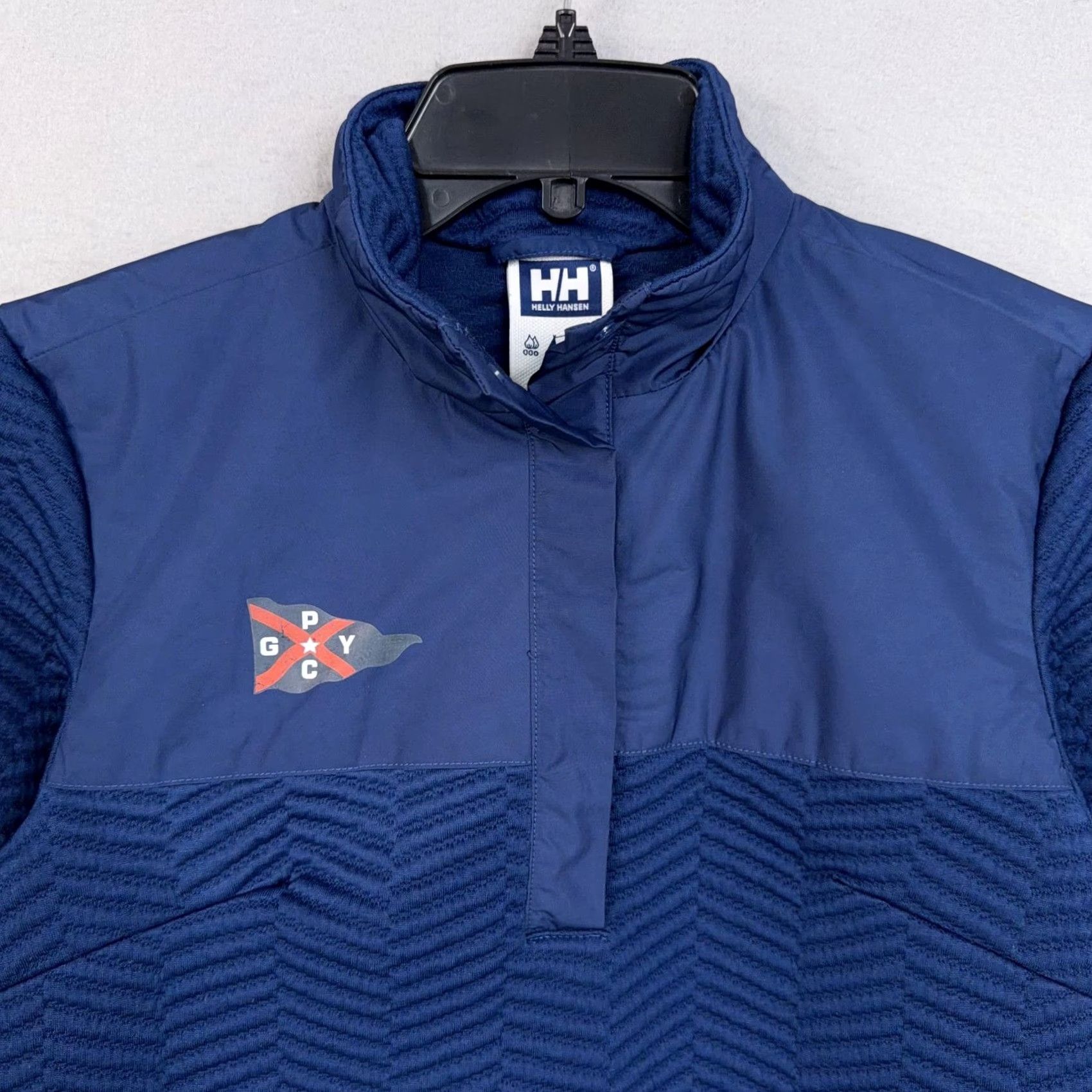 Helly Hansen Helly Hansen Jacket Womens Small Blue Fleece Snap Pullover Sailing GPYC Chevon Logo - HH Logo Patch Classic Outdoor Casual Size S / US 4 / IT 40 - 2 Thumbnail
