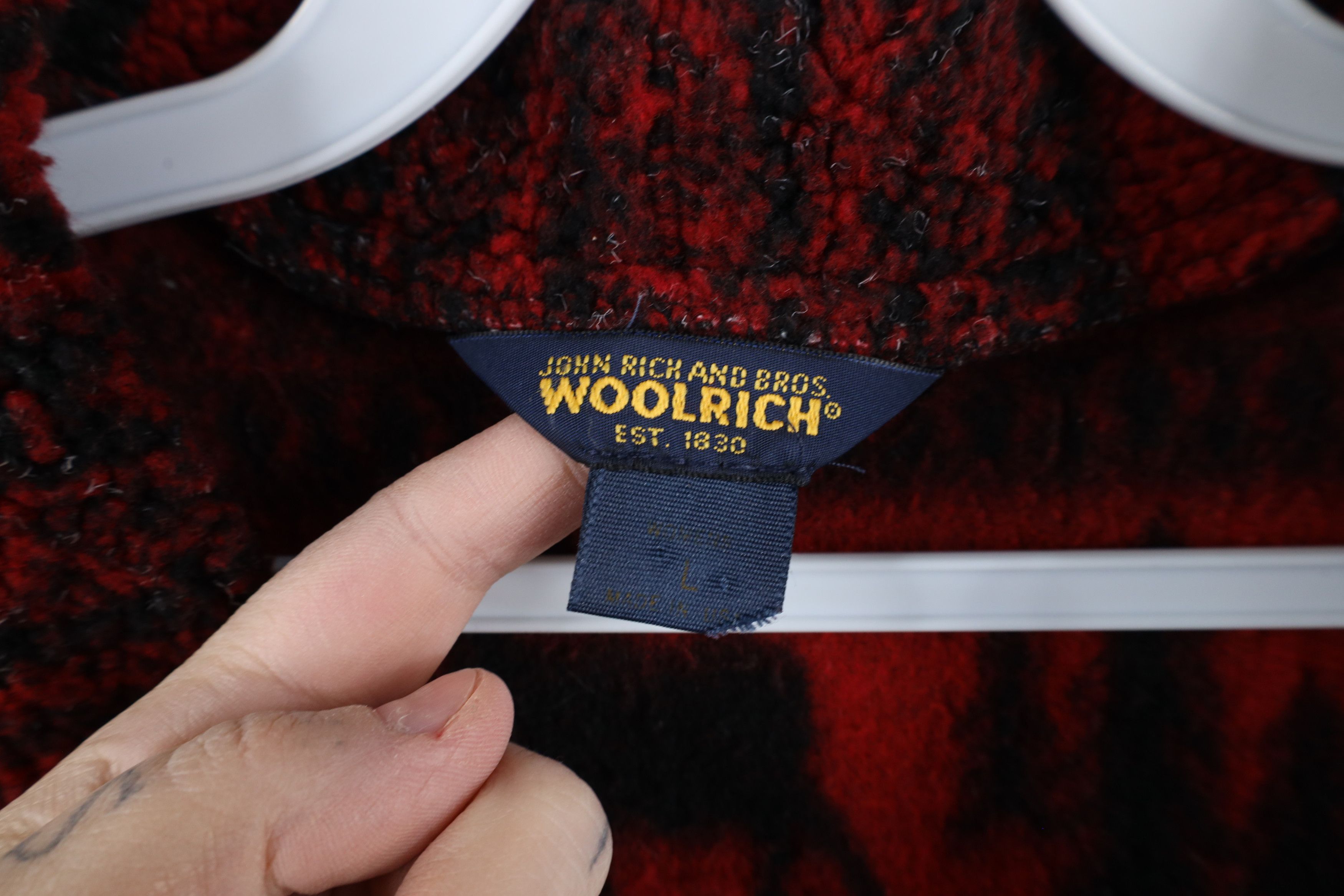 Vintage × Woolrich Woolen Mills Vintage 90s Woolrich Toggle Button Moose Tree Vest Jacket Size L / US 10 / IT 46 - 8 Thumbnail