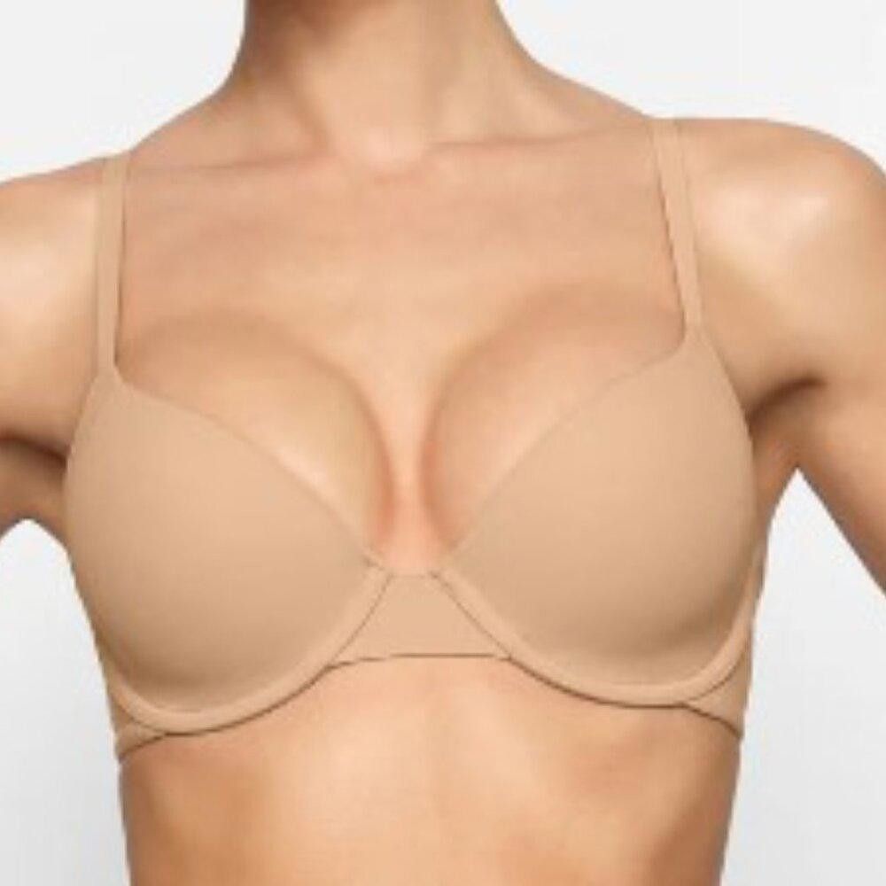 Designer SKB1691 Skims NWT Full Coverage T-shirt Bra Ochre 40DD Size ONE SIZE - 2 Thumbnail