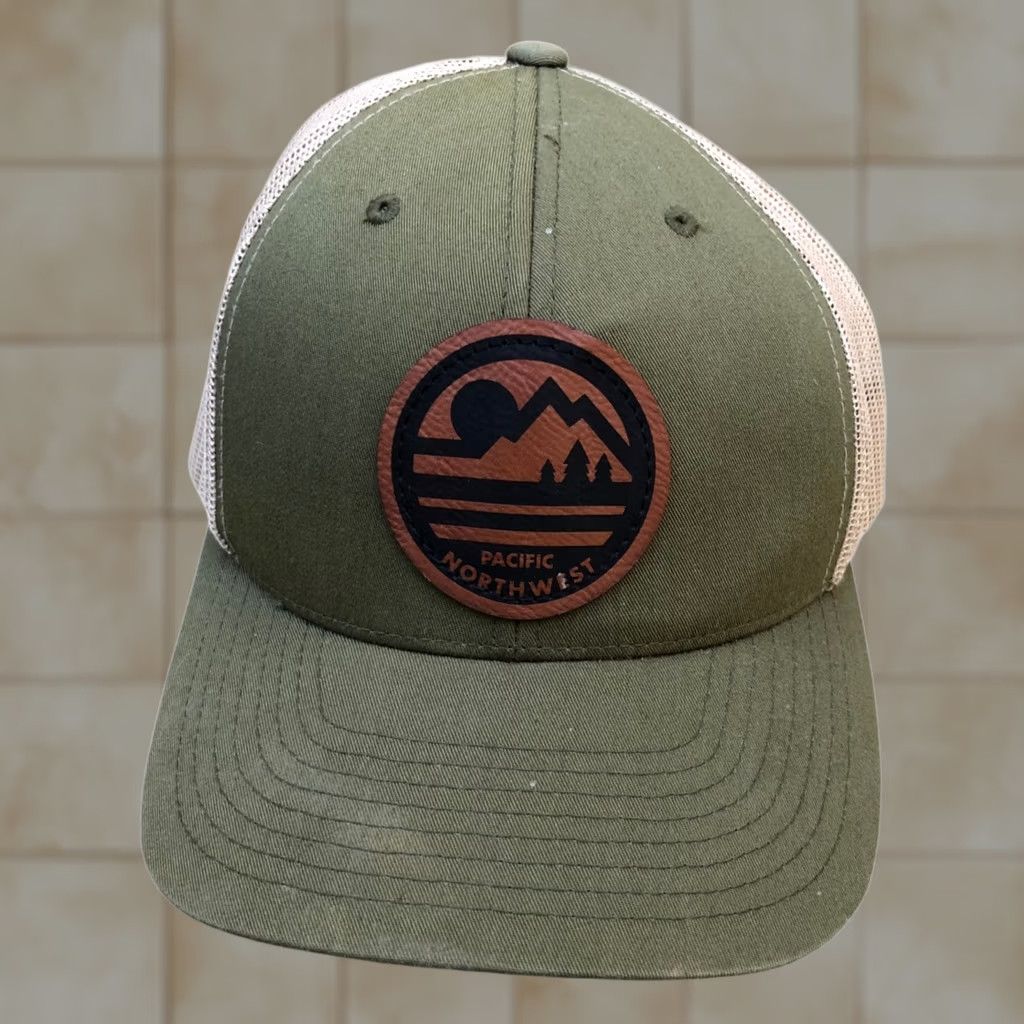 THE GREAT THE GREAT PNW Pacific Northwest Trucker Hat Snapback Hat Men's Green Adjustable Hat Size ONE SIZE - 1 Thumbnail