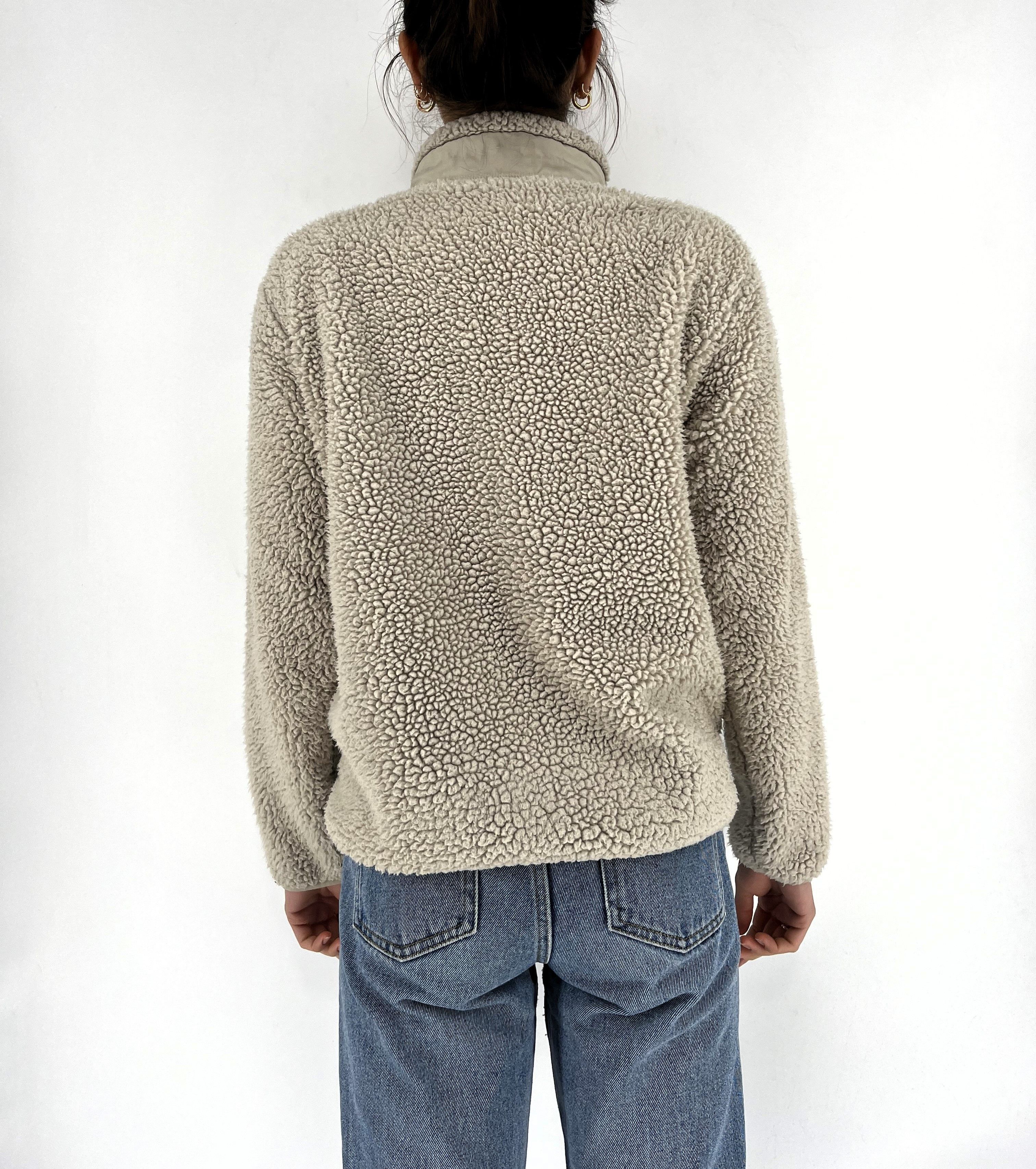 Japanese Brand × Uniqlo Vintage Y2K Uniqlo Sherpa White High Pile Fleece Size S / US 4 / IT 40 - 7 Thumbnail