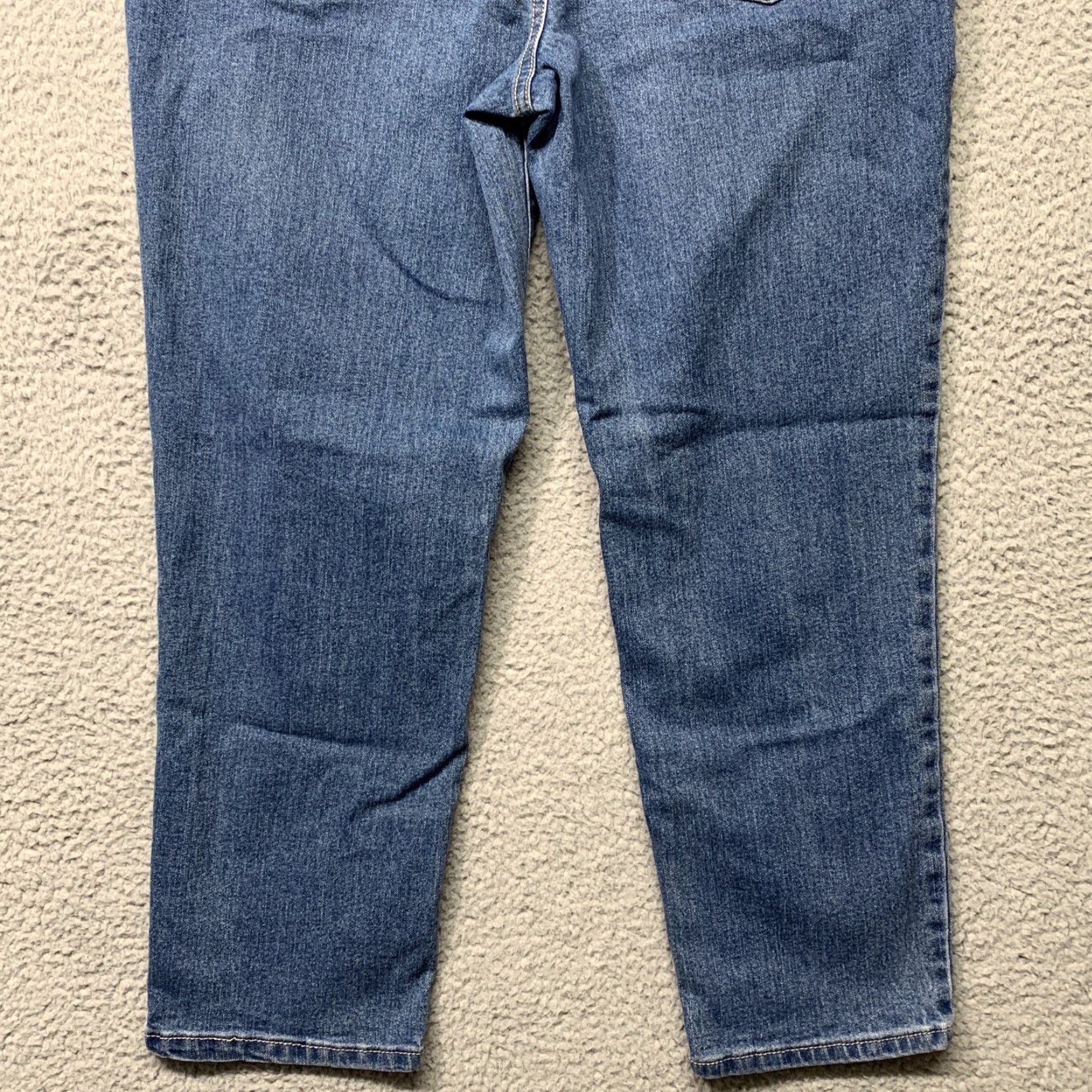 Vintage No Boundaries Jeans Women’s Size 11 Ankle Stretch Denim Straight Blue 5-Pockets Size 32" / US 10 / IT 46 - 6 Thumbnail