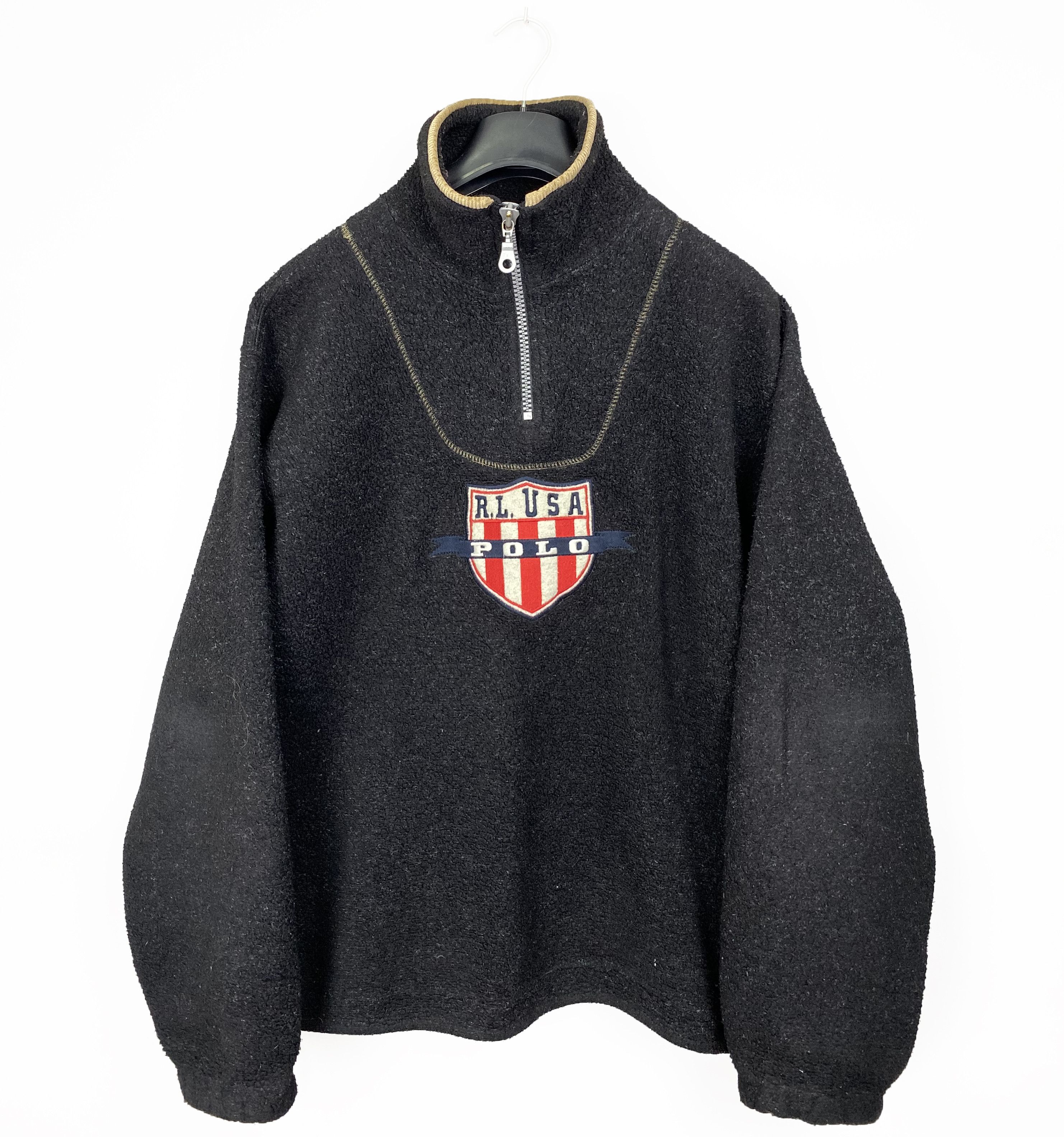 Polo Ralph Lauren Vintage 90s RALPH LAUREN Polo Sport Logo Fleece Size US M / EU 48-50 / 2 - 1 Thumbnail