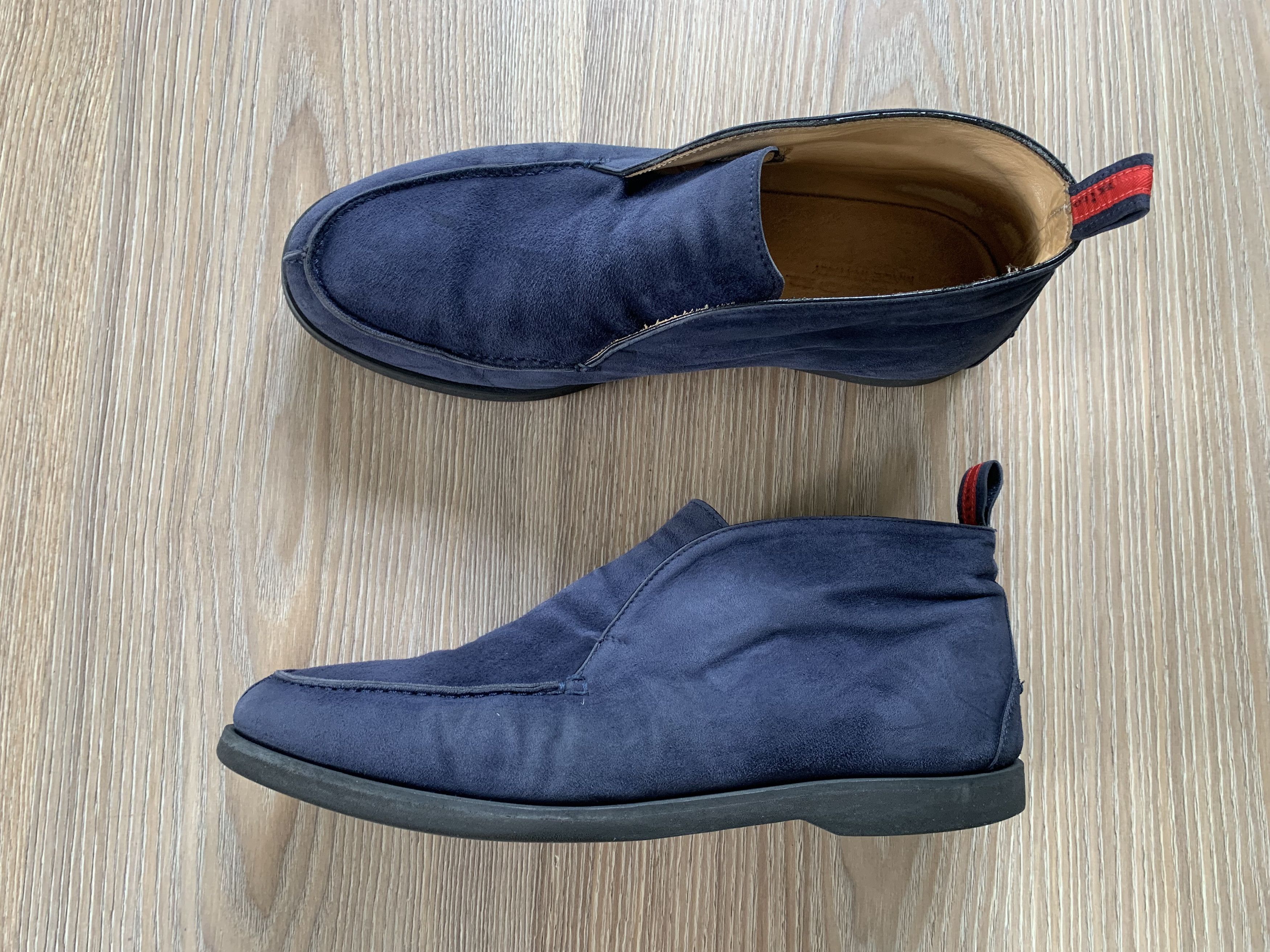 Kiton Kiton Mens Suede Blue Fly Loafers Leather Shoes Size US 8.5 / EU 41-42 - 3 Thumbnail