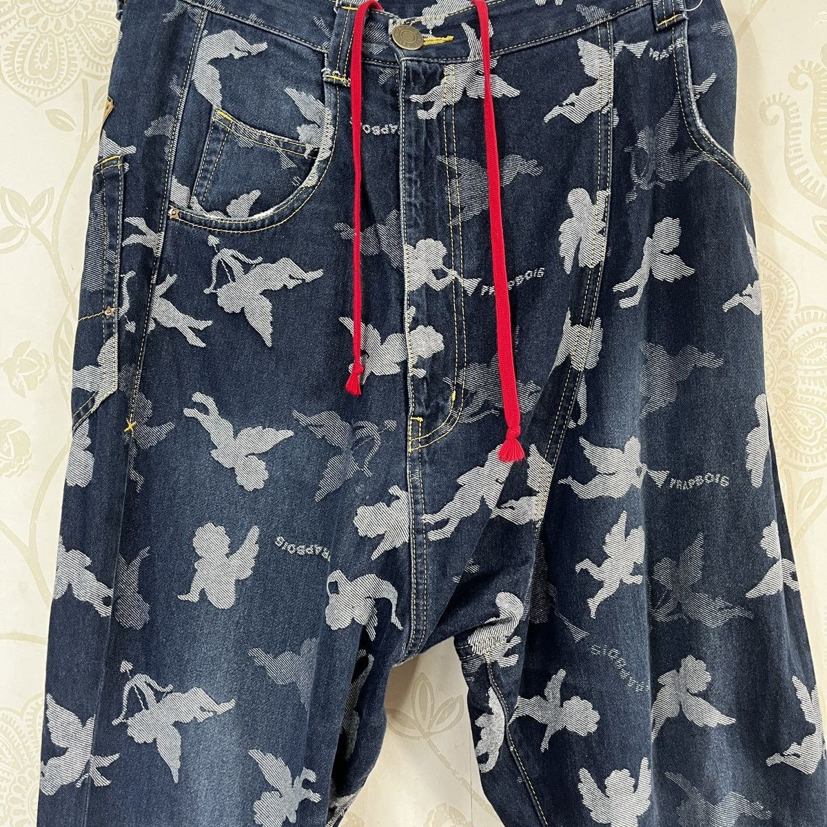 Frapbois × Issey Miyake Asymmetrical Frapbois Monogram Issey Miyake Denim Pants Size US 34 / EU 50 - 8 Thumbnail