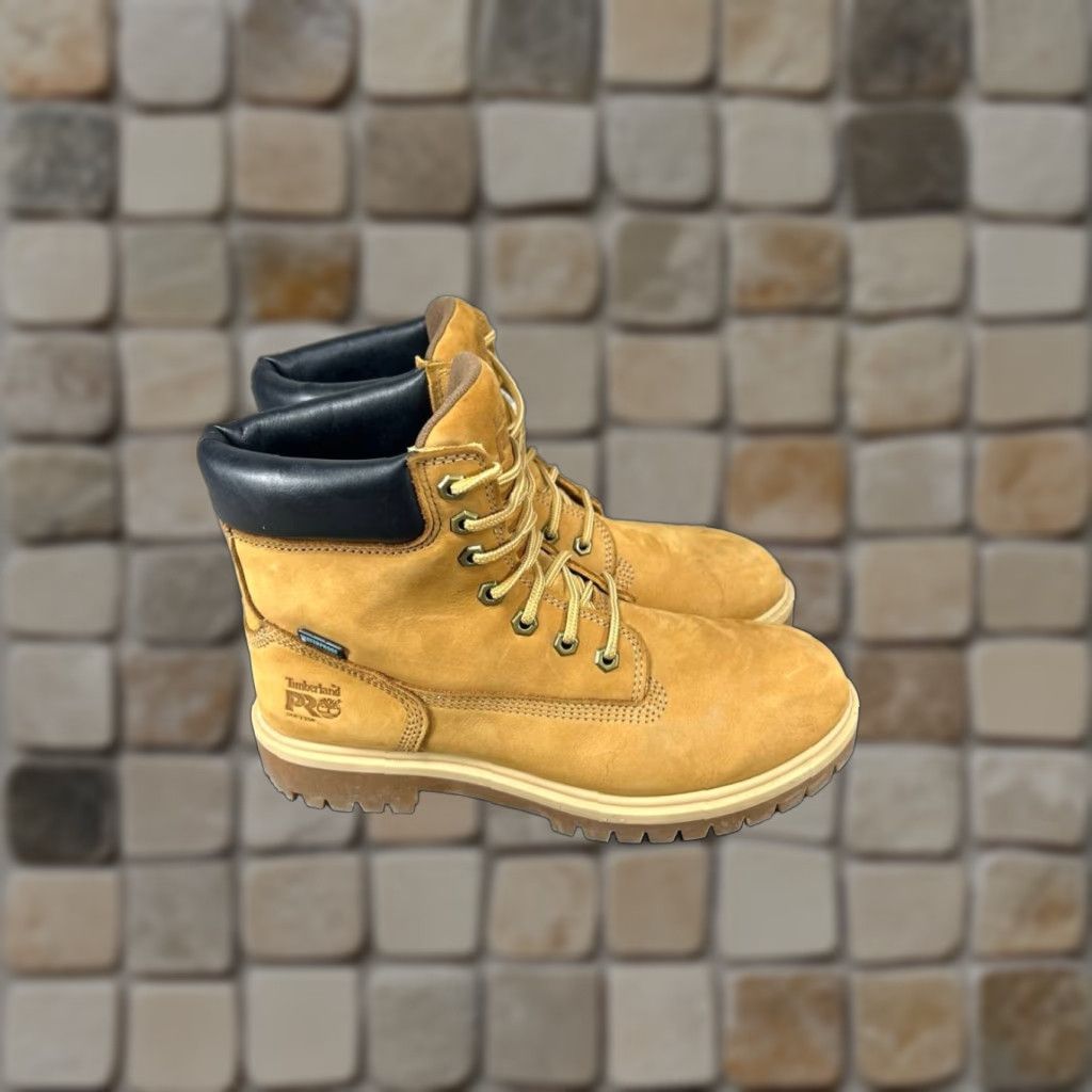 VINTAGE Timberland Pro Work Boots Women Size M Leather