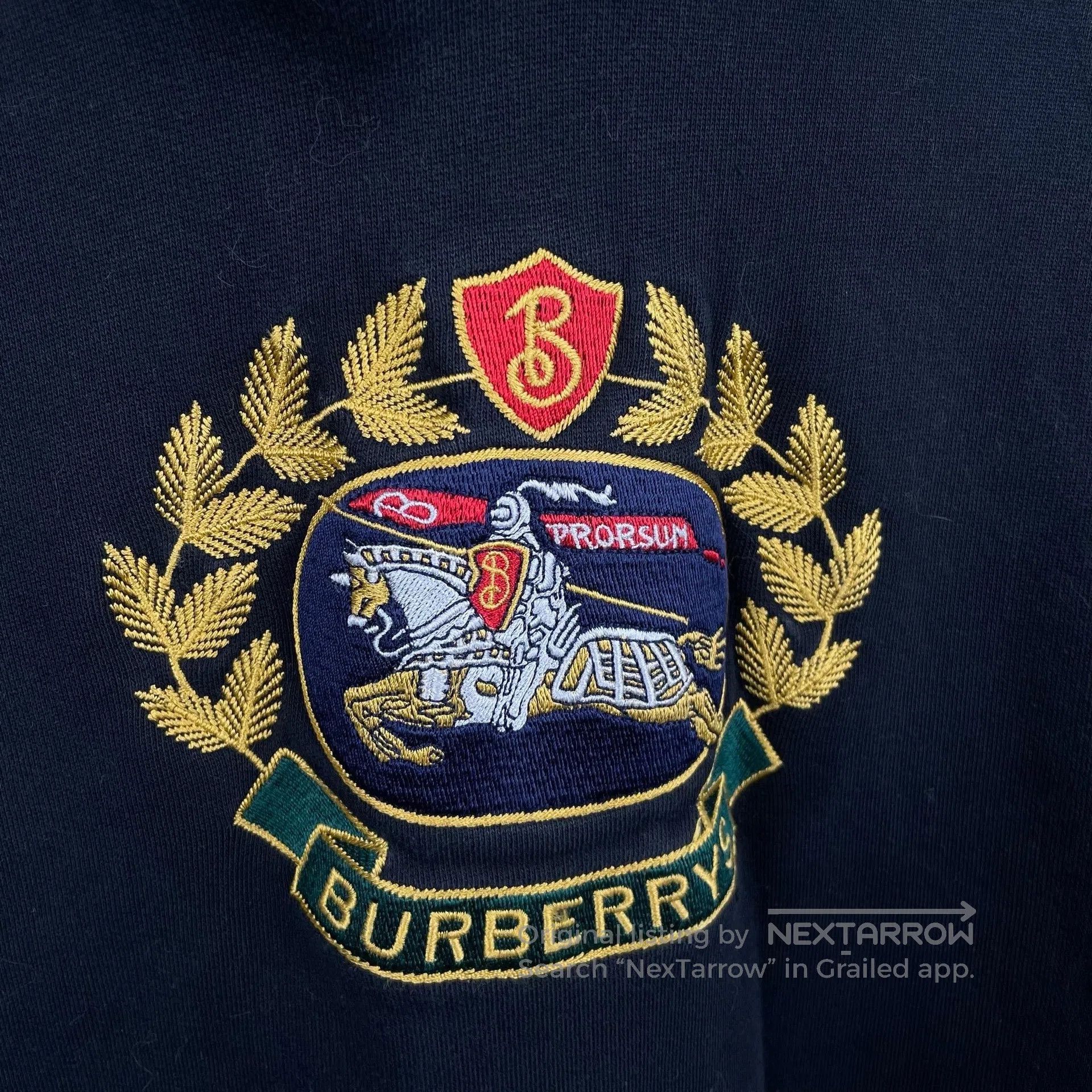 Burberry Burberry Black Front Horse Hooded Sweatshirt Size M| Size US M / EU 48-50 / 2 - 3 Thumbnail