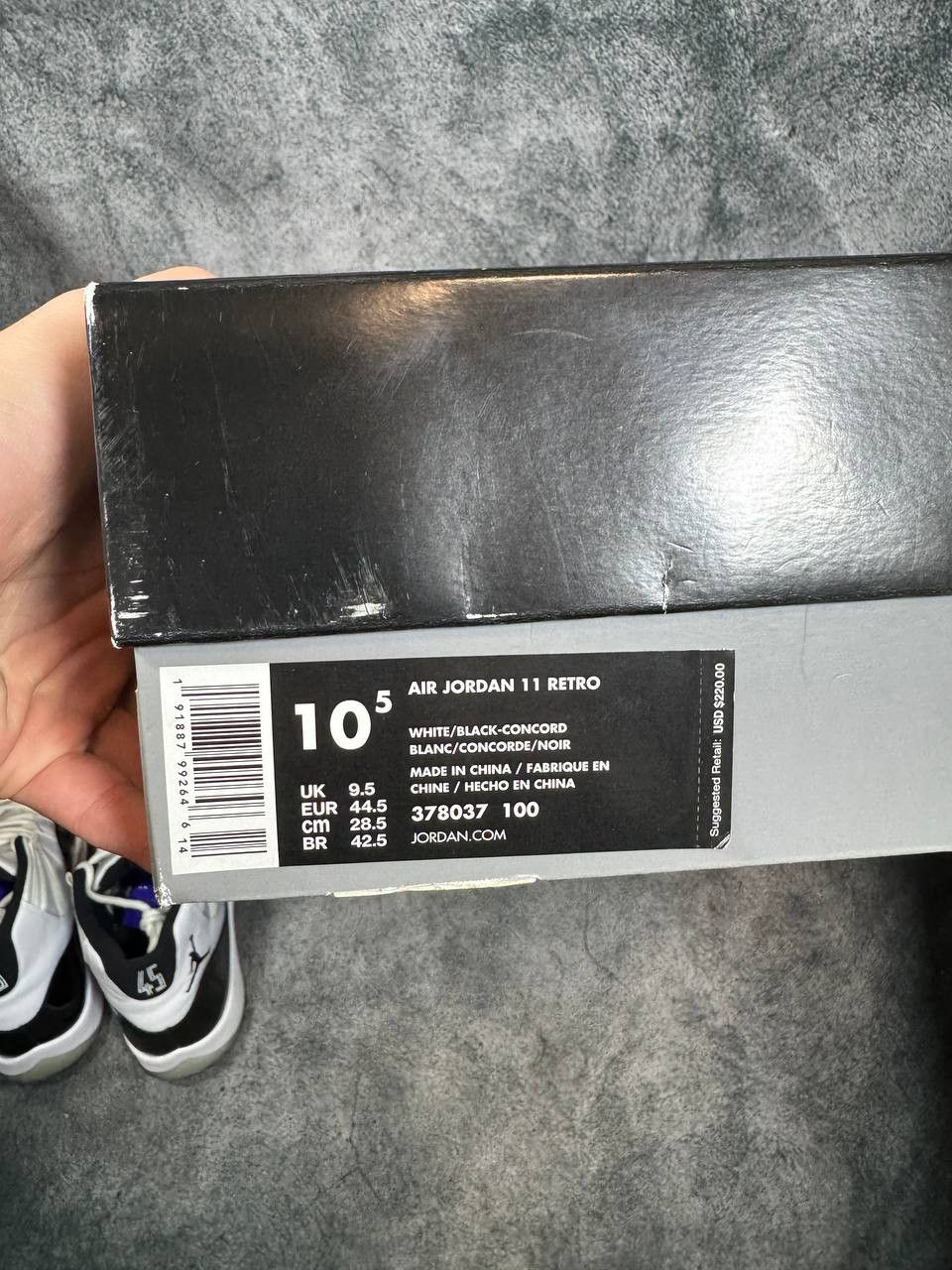 Jordan Brand Size 10.5 | Jordan 11 Concord With Box | Pre-Owned Size US 10.5 / EU 43-44 - 7 Thumbnail
