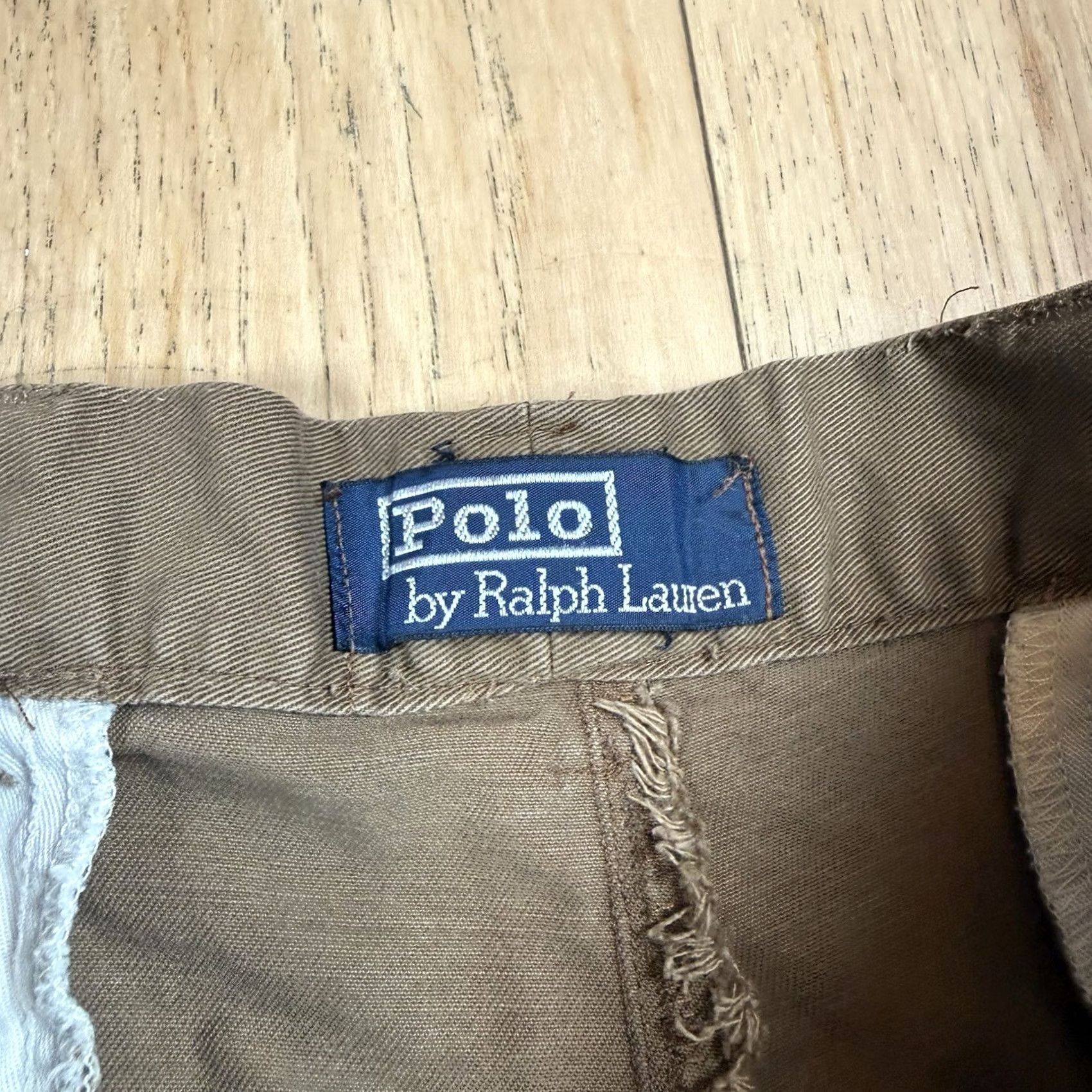 Polo Ralph Lauren VINTAGE Polo Ralph Lauren Chino Pants Mens 33x30 Beige Khaki Pleated USA 1990s Boys Womens Mens Size US XS / EU 42 / 0 - 5 Thumbnail