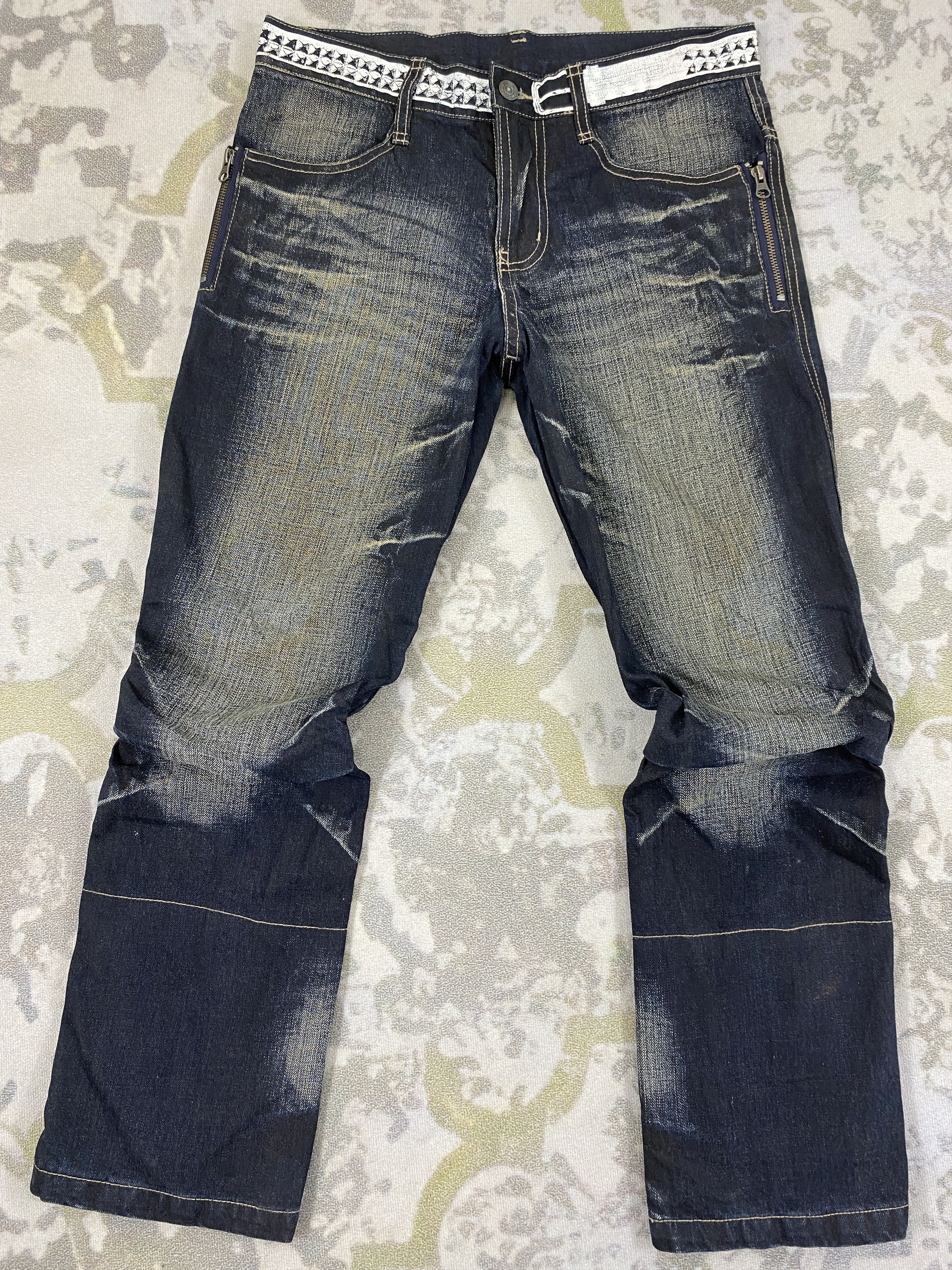 Le Grande Bleu (L.G.B.) Vintage PPFM Jeans 32x28 lgb style Denim - JN2604 Size US 32 / EU 48 - 1 Thumbnail