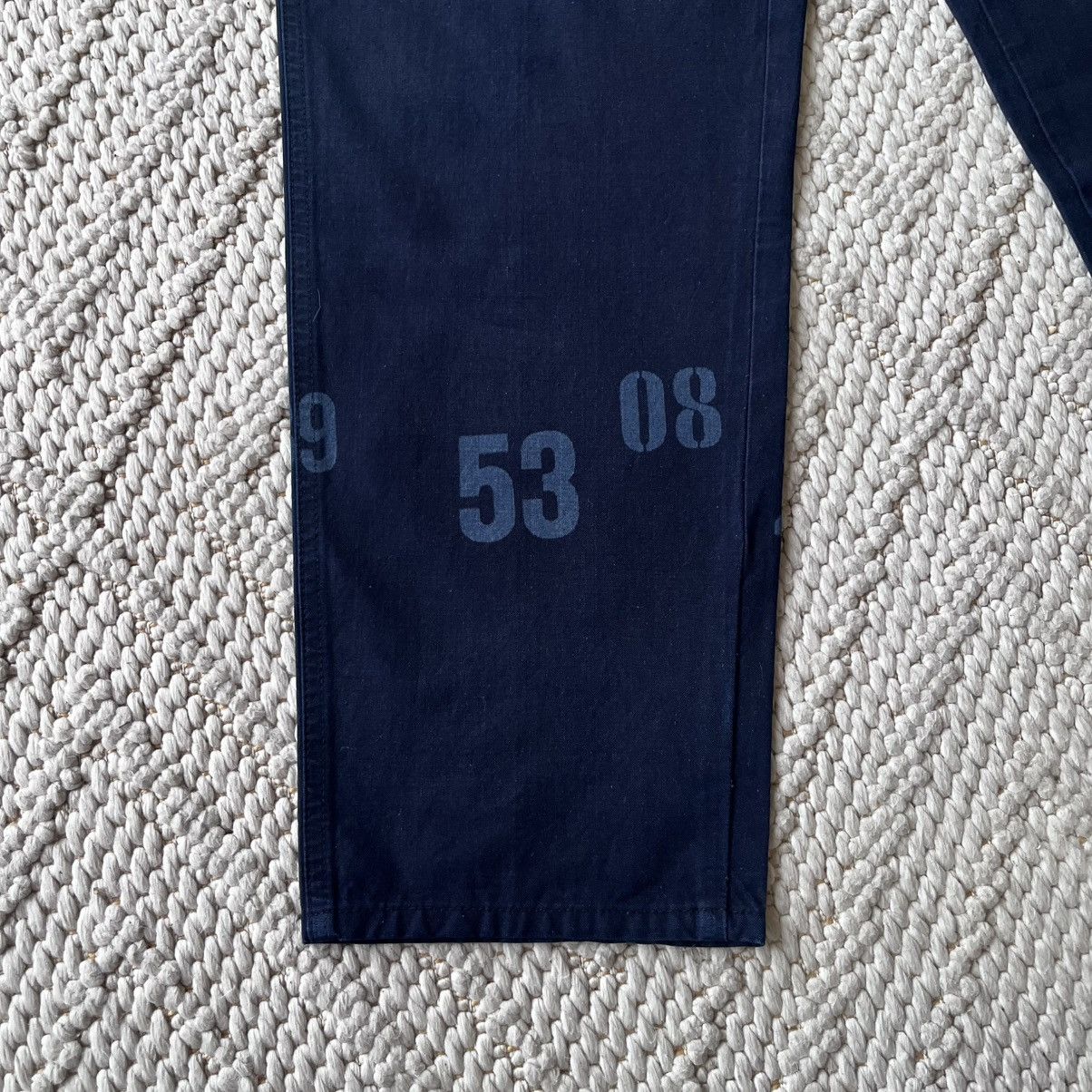 Comme des Garcons Homme Plus Comme des Garçons Homme Plus SS06 lightweight number denim Size US 31 - 4 Thumbnail