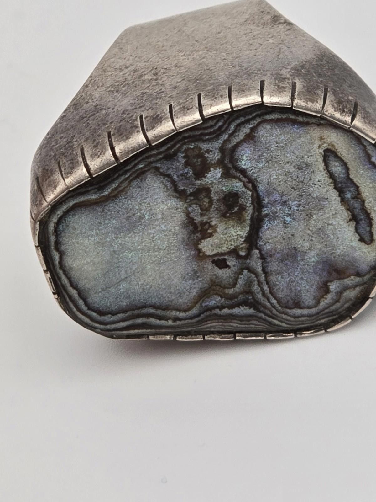 Other Rebecca Collins Silver Stalactite Agate Statement Ring 7 Size ONE SIZE - 2 Thumbnail