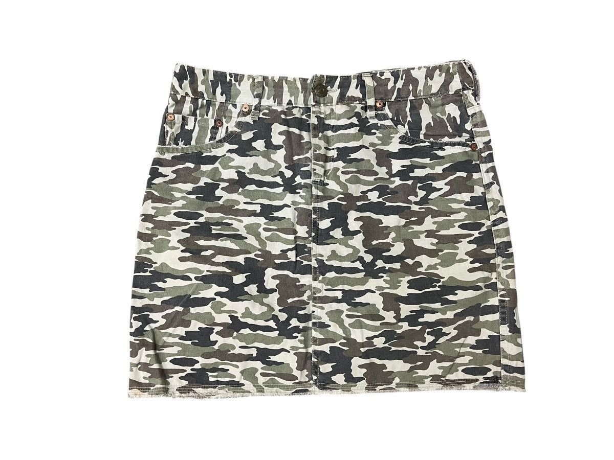 Vintage Evisu Donna Yamane Camouflage Mini Skirt