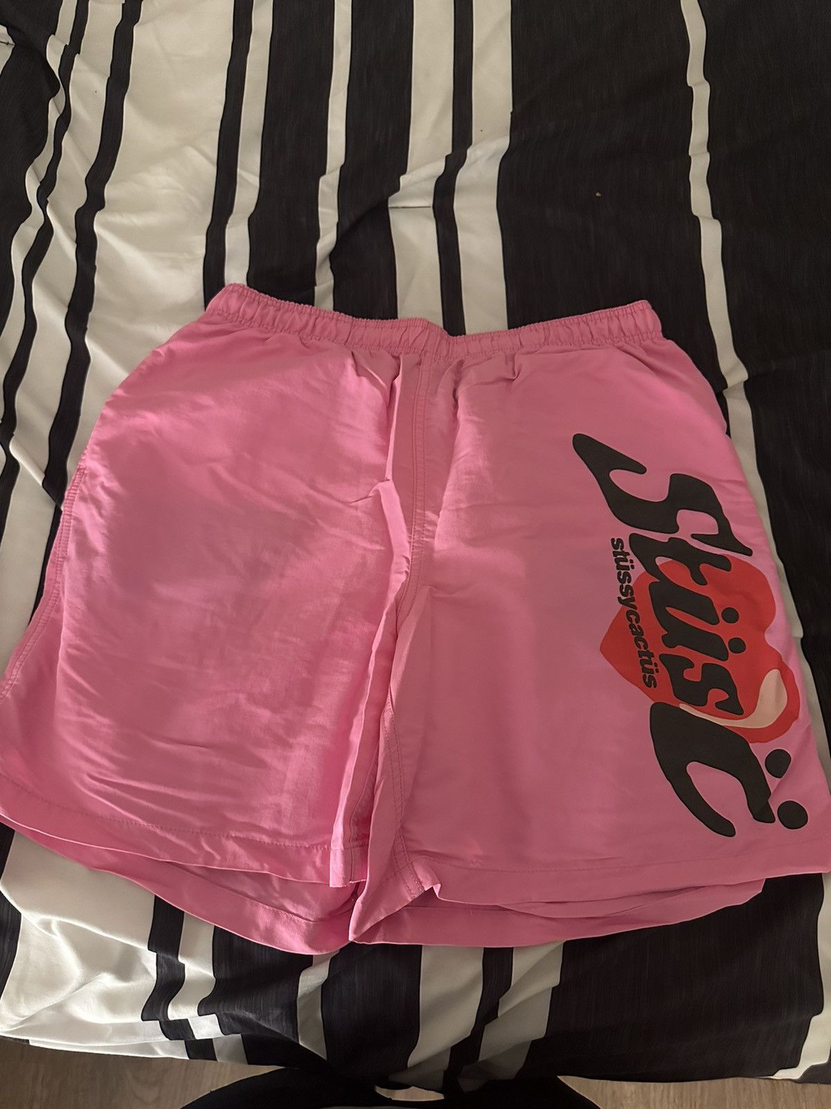 image of Cactus Plant Flea Market x Stussy Cpfm Water Shorts in Pink, Men's (Size 34)