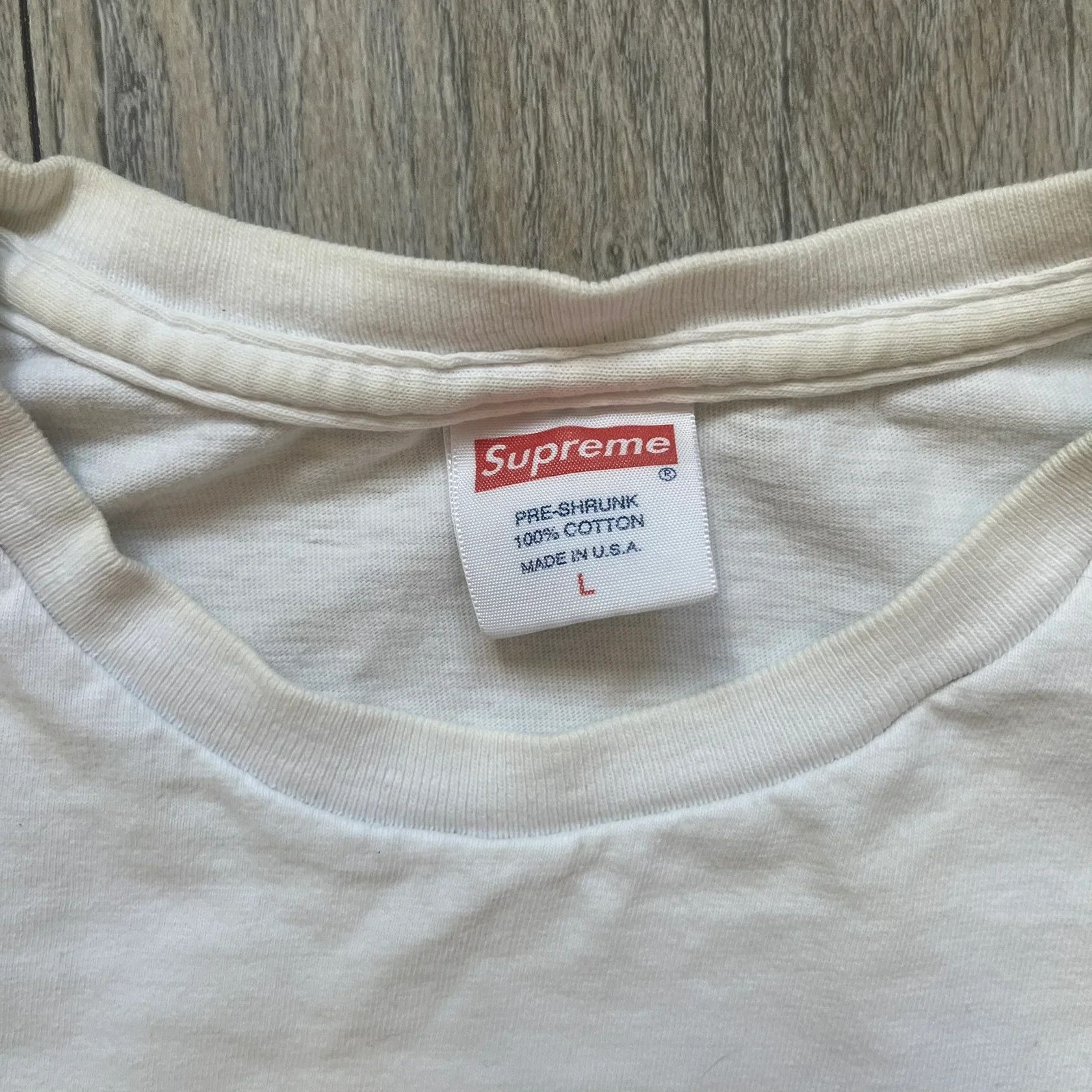 Supreme Supreme SS11 Mind Your Business White Tee Size US L / EU 52-54 / 3 - 4 Thumbnail
