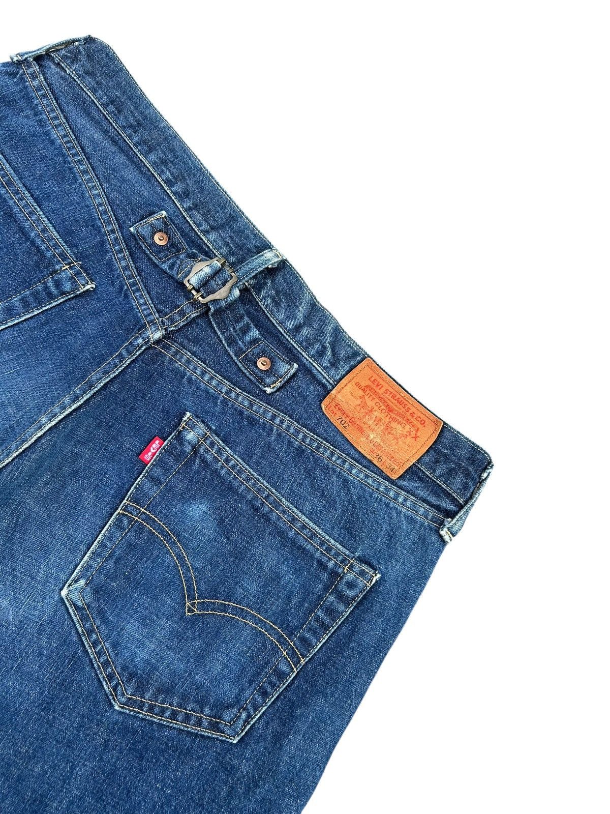 Kapital Vintage Levis Big E Selvedge Buckle Back Distressed Denim Size US 35 - 9 Thumbnail