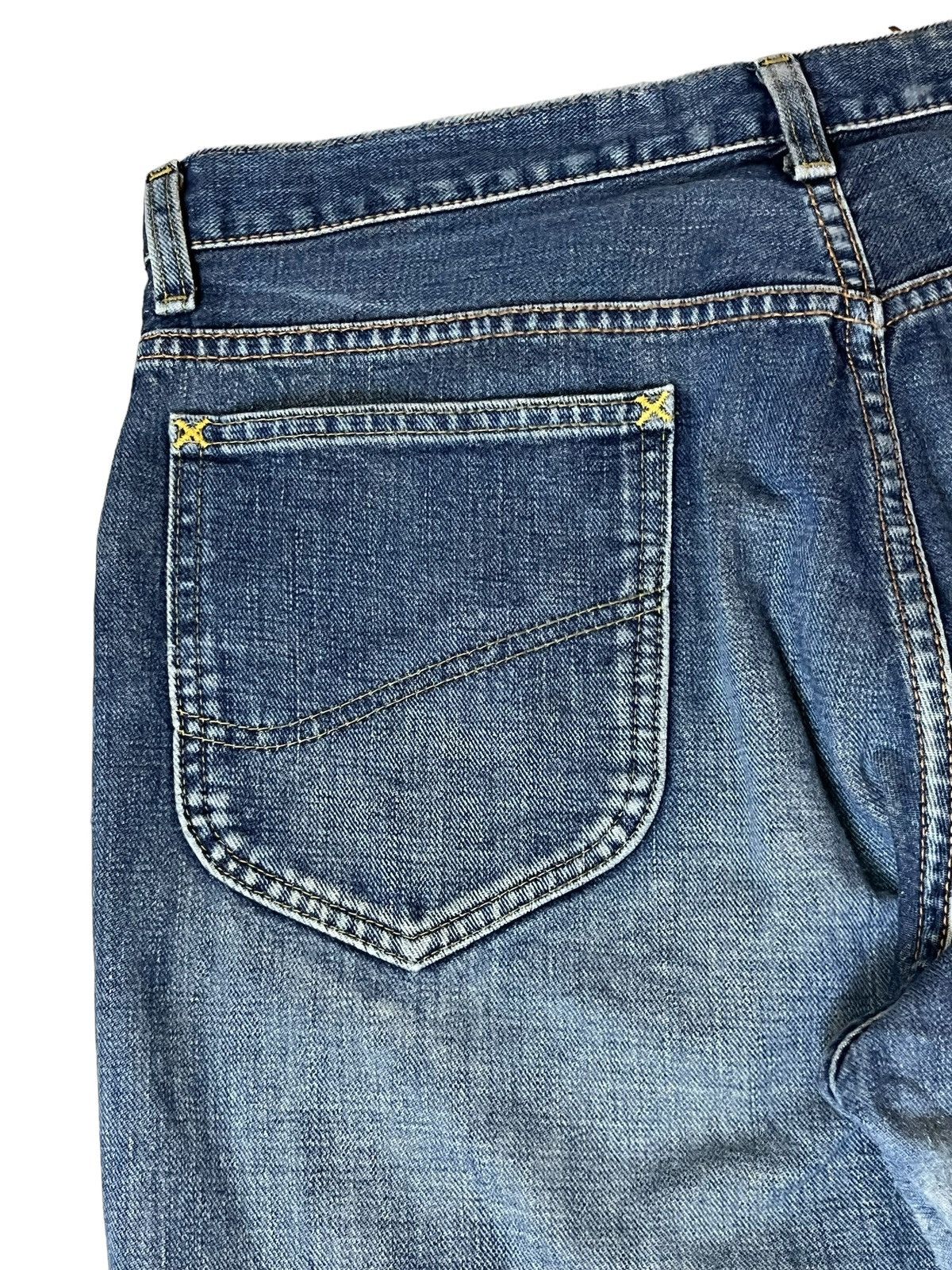 Lee VINTAGE LEE RIDERS REPRO 50s RIPPED HALF SELVEDGE DENIM Size US 35 - 10 Thumbnail
