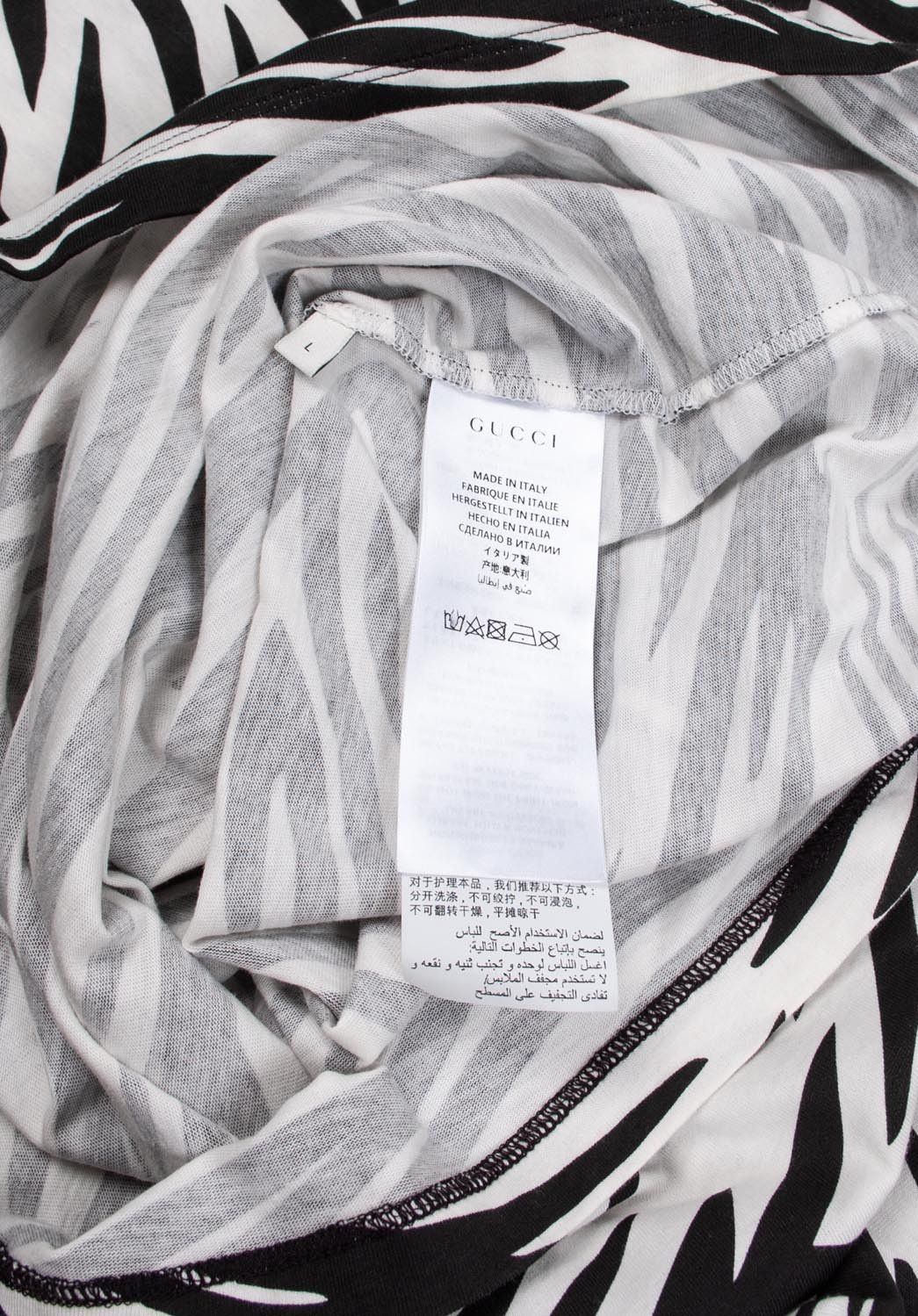 Gucci Original Gucci Garden Acqua Zebra Men T-Shirt Size L, H2965 Size US L / EU 52-54 / 3 - 6 Thumbnail