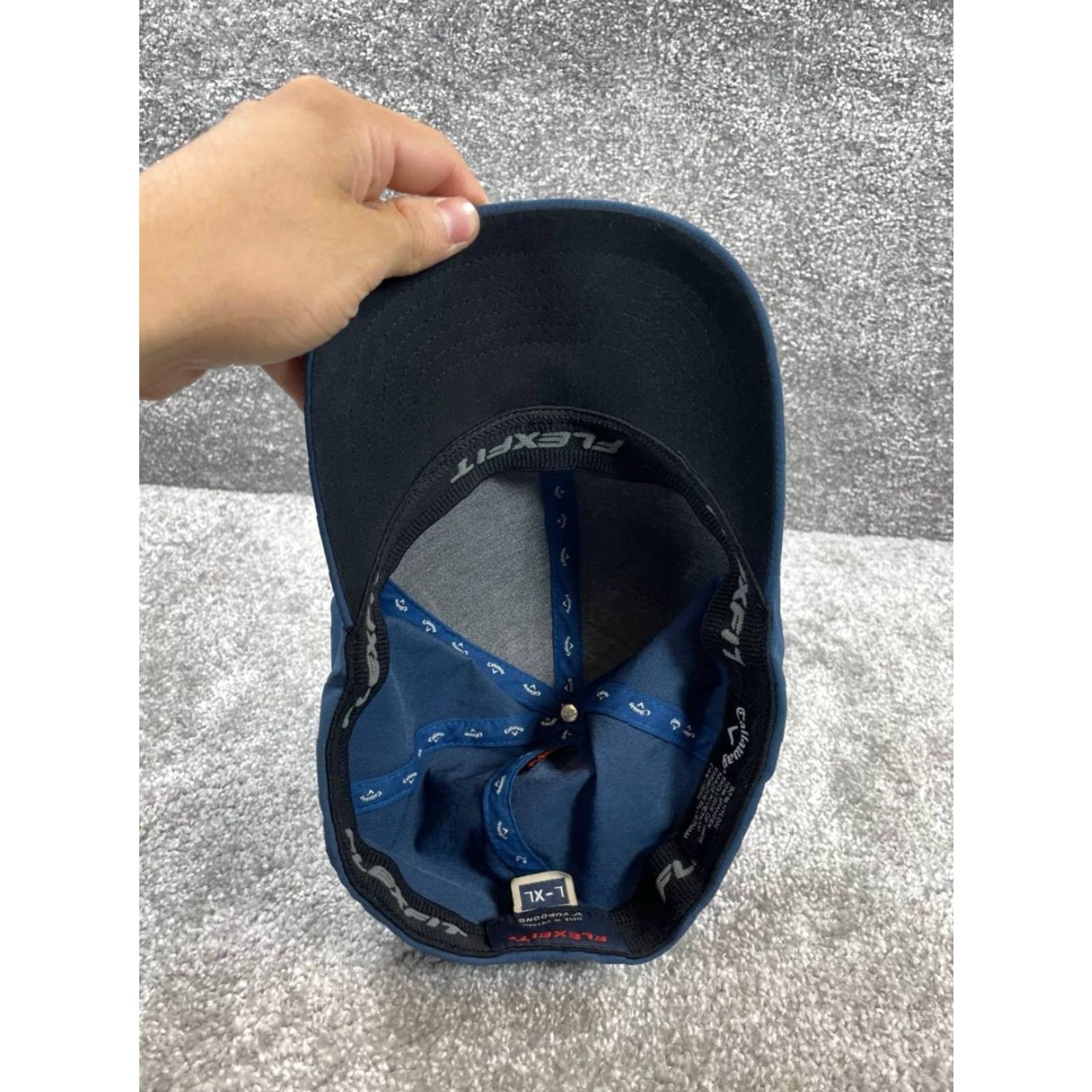 Callaway Callaway Hats Mens L-XL Yupoong Flexfit Blue 6-Panel Lightweight Golf Cap Size ONE SIZE - 5 Thumbnail