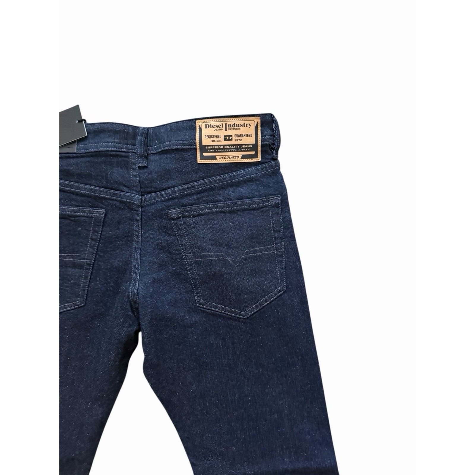 Diesel Diesel Mens Buster Tapered Jeans RE060 Dark Blue Size 32/32 Size US 32 / EU 48 - 6 Thumbnail