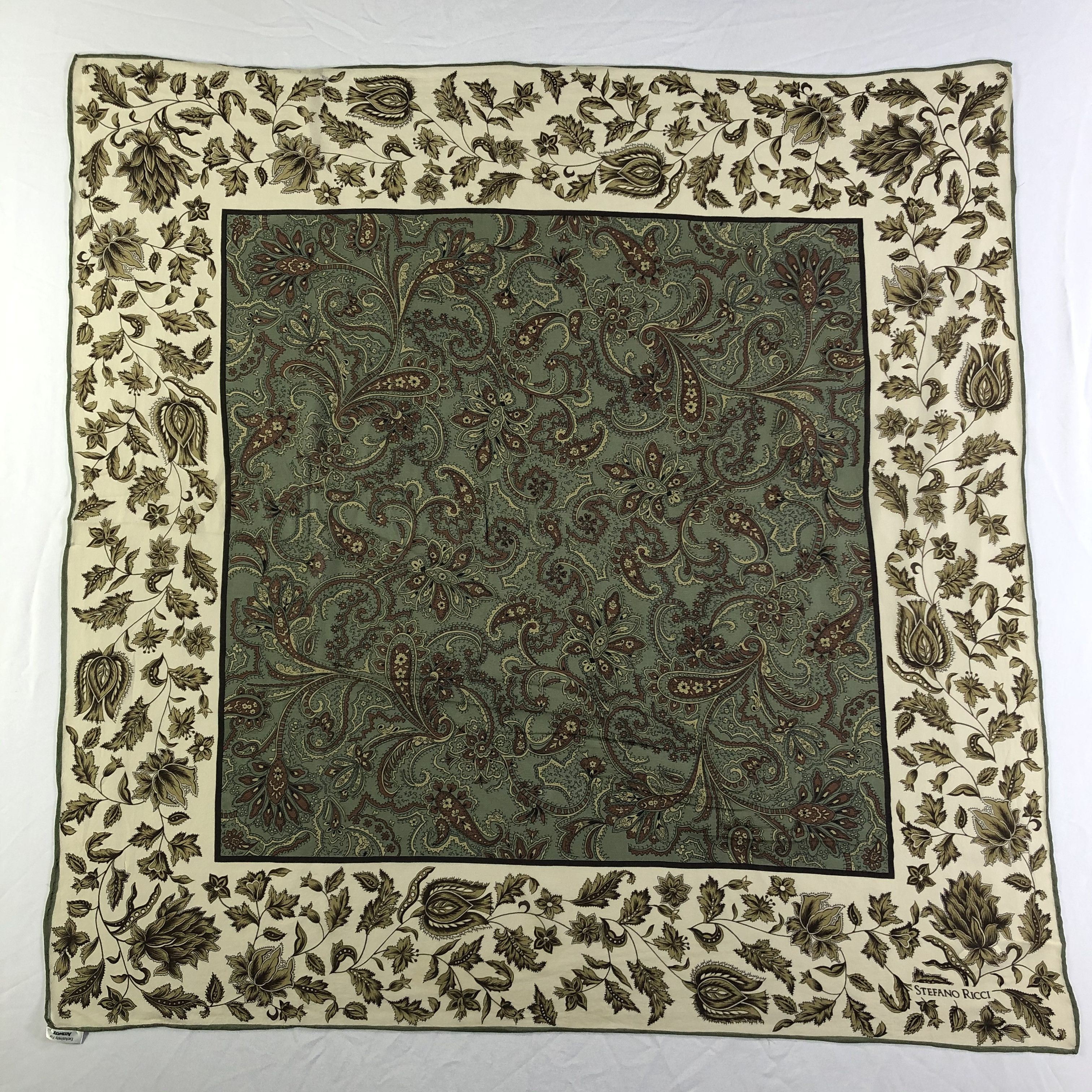 Stefano Ricci × Vintage Vintage Stefano Ricci Silk Scarf Size ONE SIZE - 2 Thumbnail