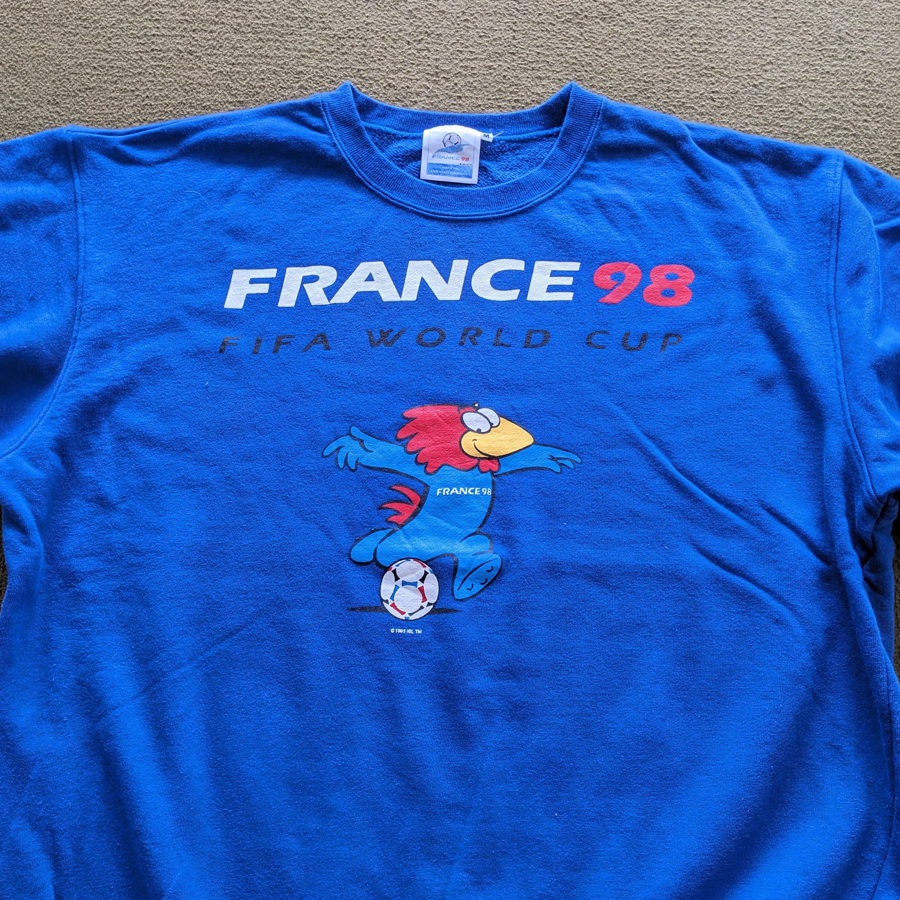 Vintage Vintage France 98 FIFA World Cup Sweatshirt Size US L / EU 52-54 / 3 - 2 Thumbnail