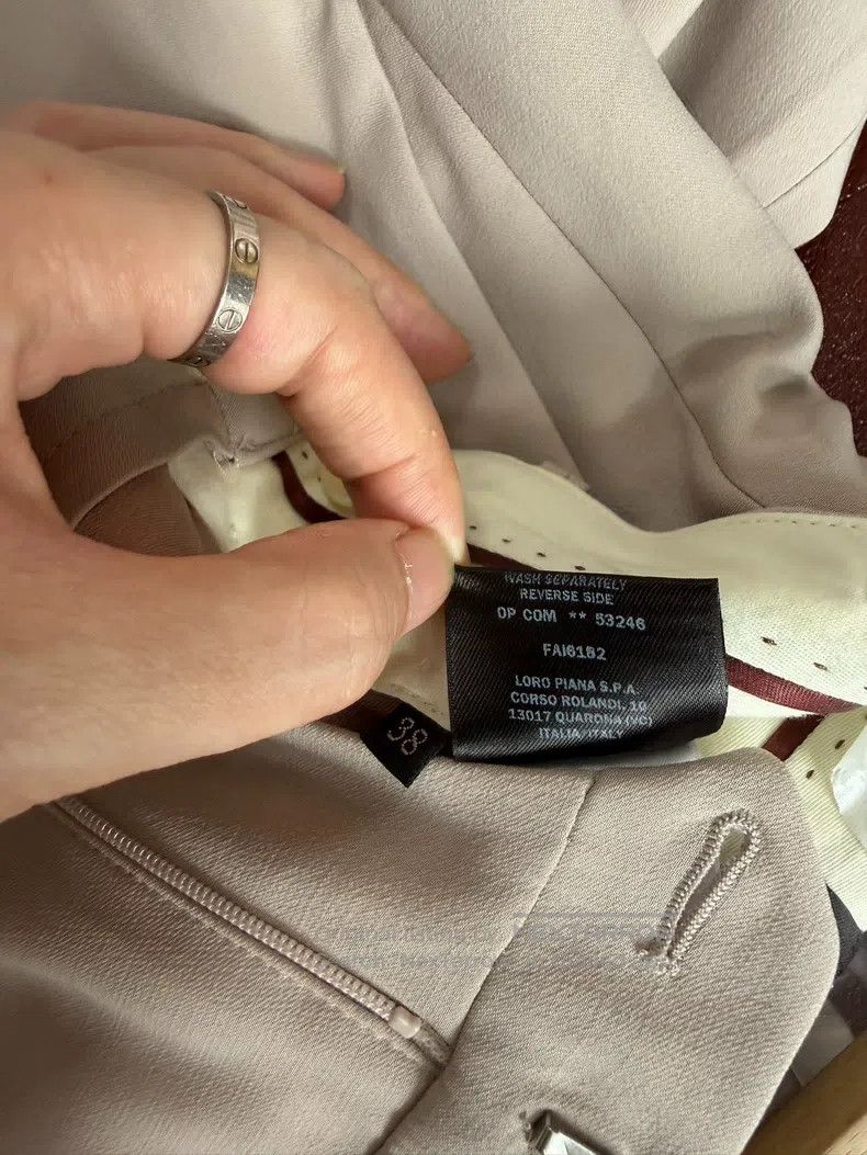 Loro Piana Loro Piana Silk and wool trousers Size 25" / US 0 / IT 36 - 8 Thumbnail