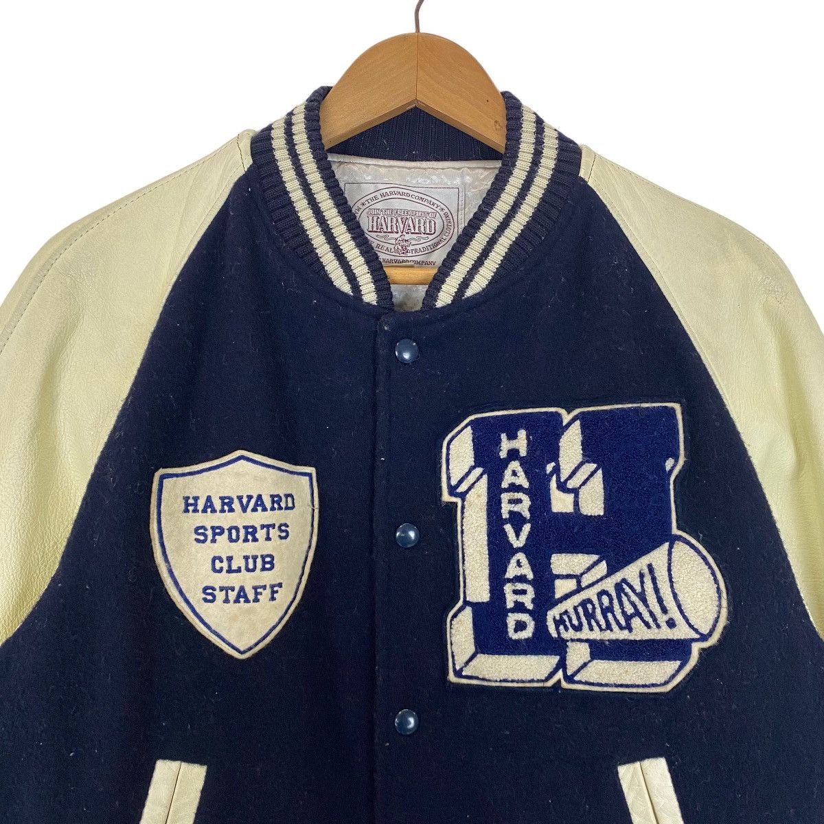 Vintage ✨Vtg Harvard Sport Club Staff wool varsity jacket Size US M / EU 48-50 / 2 - 6 Thumbnail