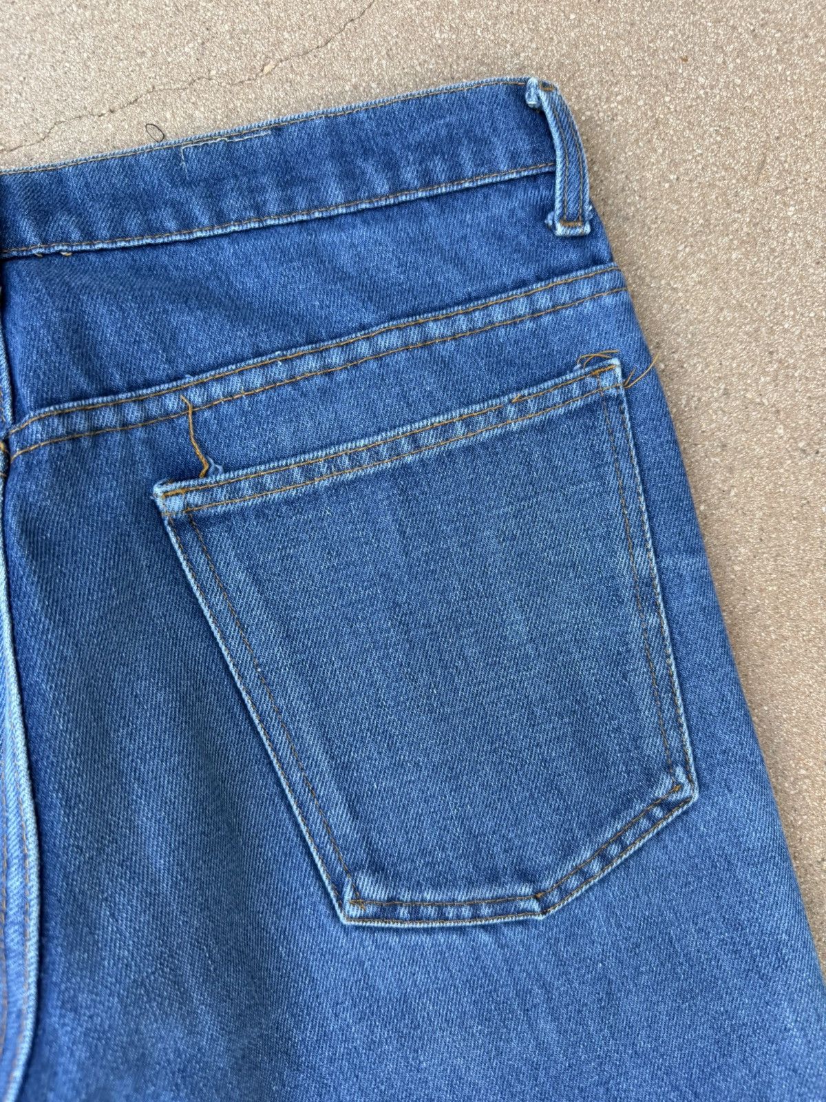 Other Vtg 80’s Plain Pocket Bootcut Flare Faded Denim Jeans 33x32 Size US 33 - 7 Thumbnail