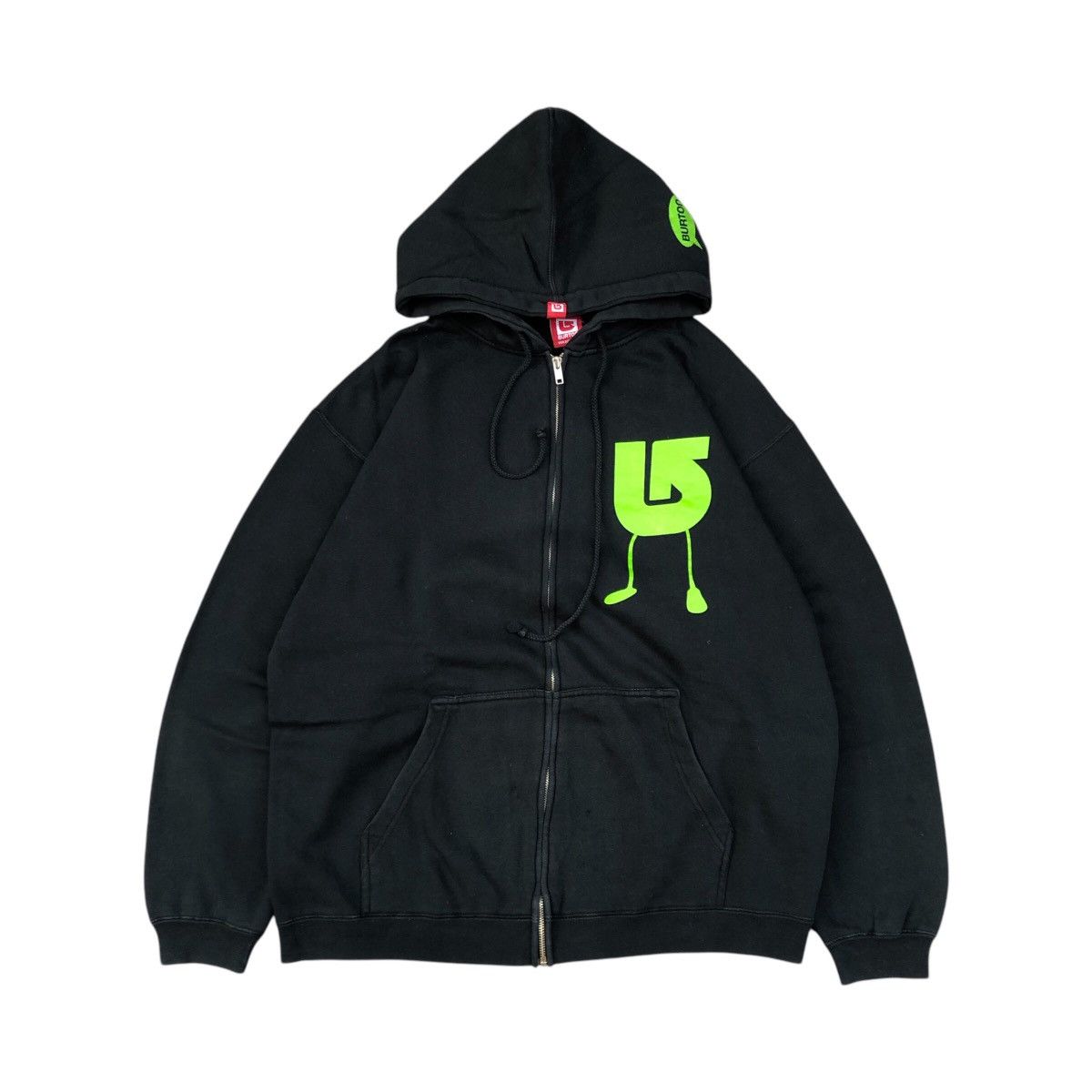 Burton × Vintage Y2k Burton Logo Zipper Hoodie Size US L / EU 52-54 / 3 - 1 Thumbnail