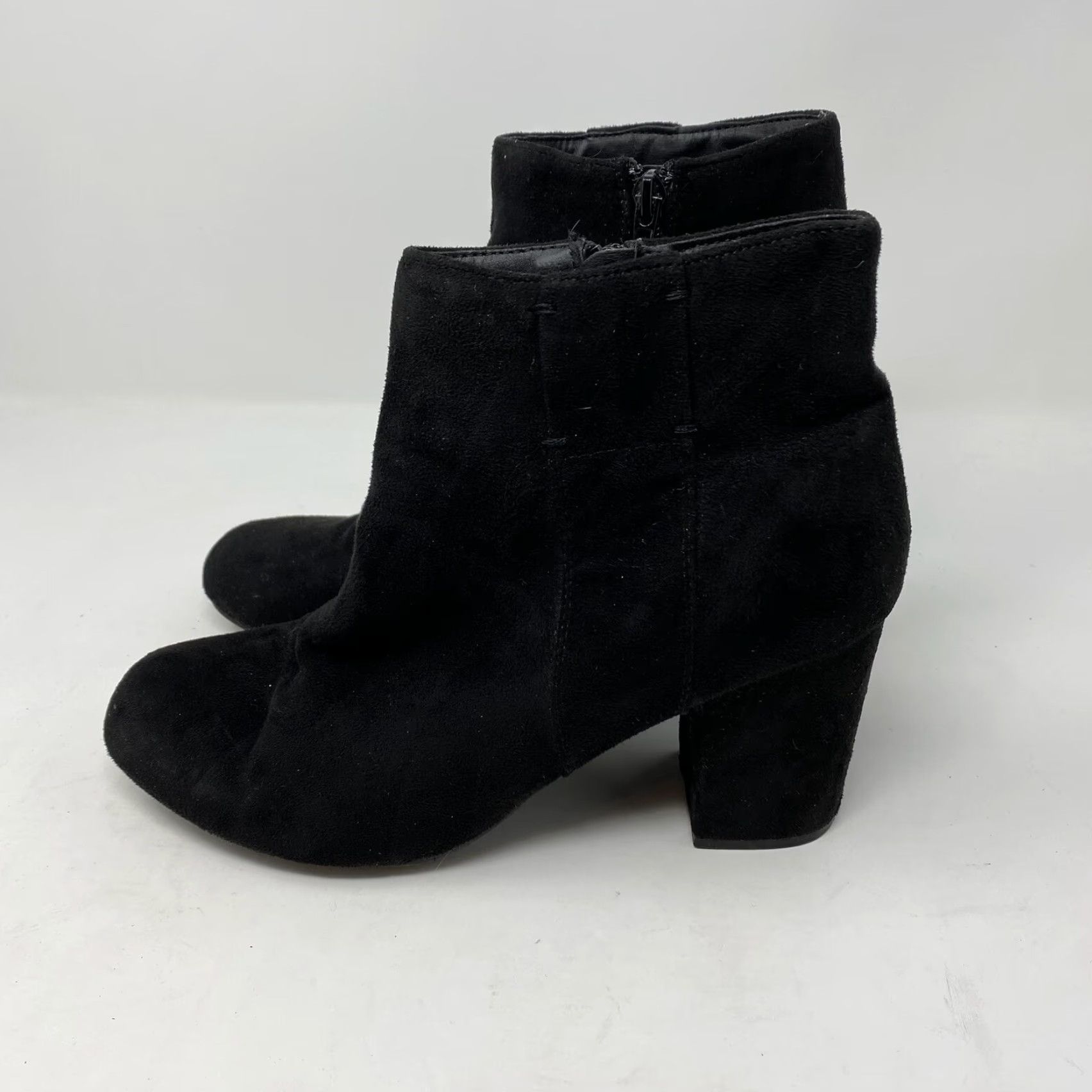 XOXO XOXO Claude Boots Women Black Bootie Knee High Zip Side Zip Wide Calf Block Heel 10M Styled Boot Size US 10 / IT 40 - 4 Thumbnail