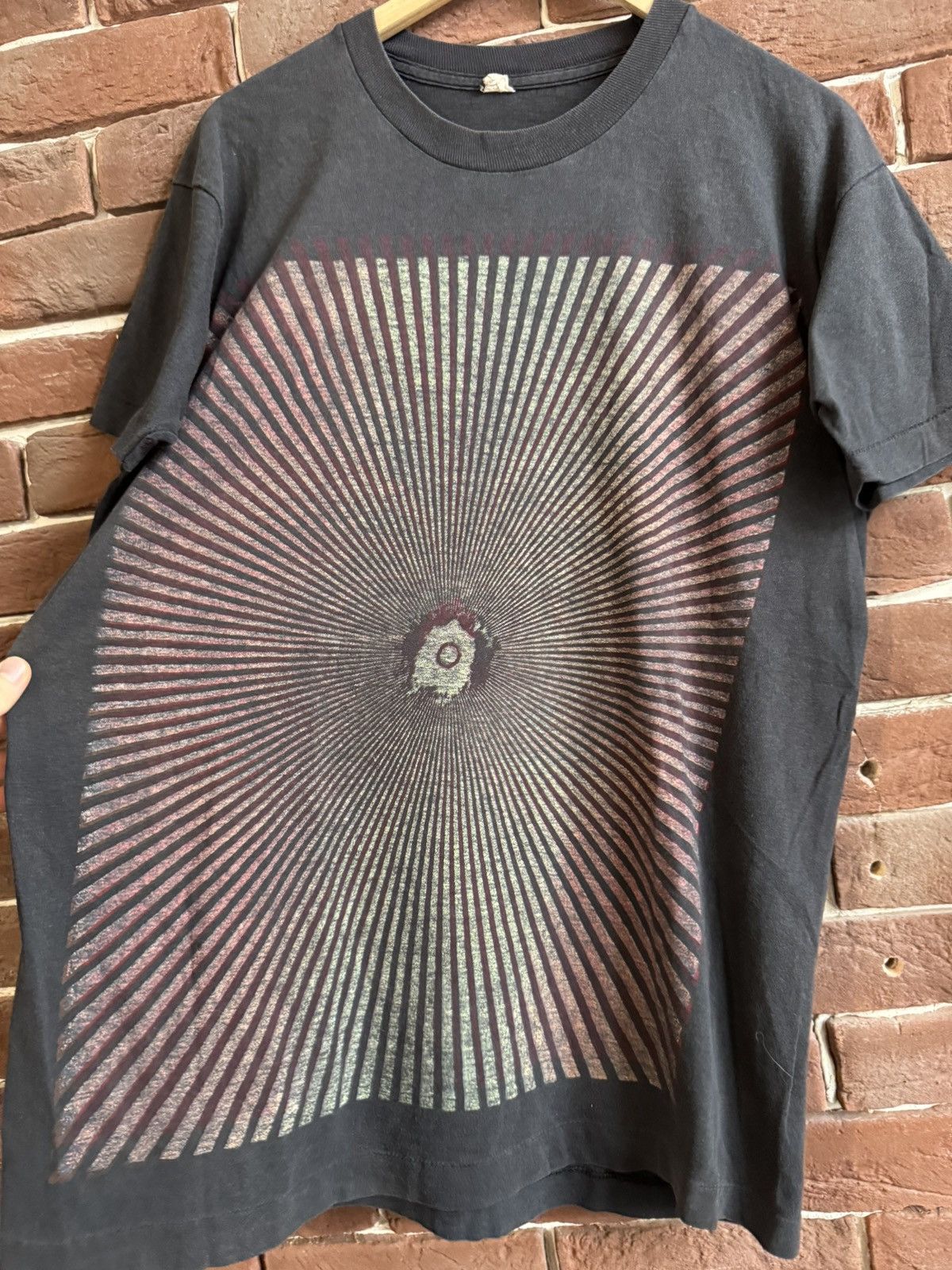 Vintage 1989 Meshuggah Psykisk Tesbild Promo Metal Band T-Shirt rare Size US L / EU 52-54 / 3 - 3 Thumbnail
