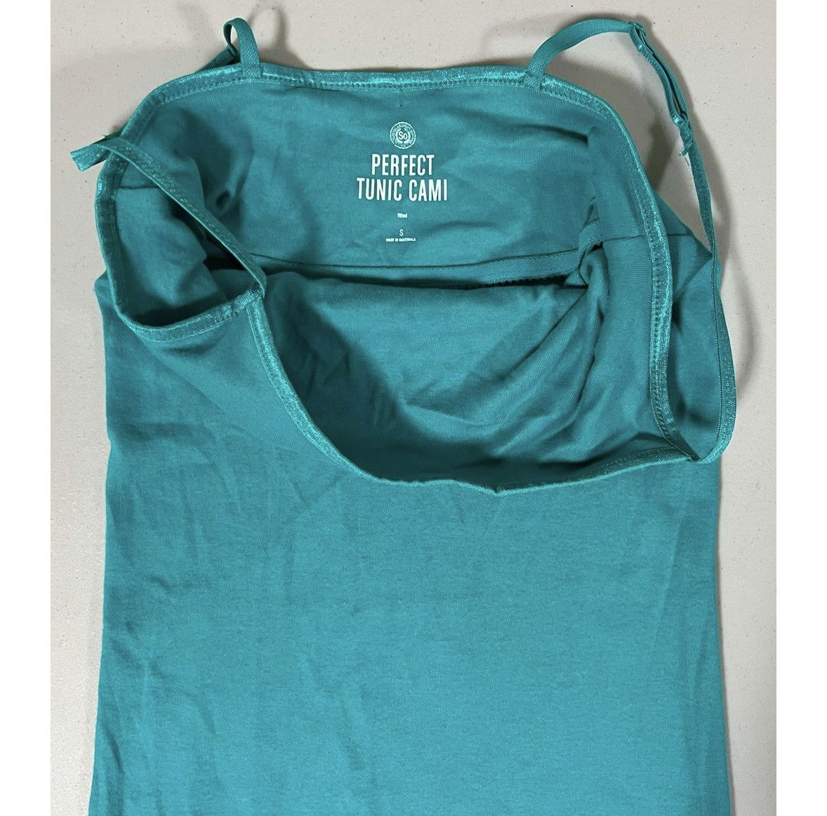 Sonoma SO Teal Blue Tunic Cami Camisole Tank Top Shirt Size S 🦚✨ Size S / US 4 / IT 40 - 3 Thumbnail