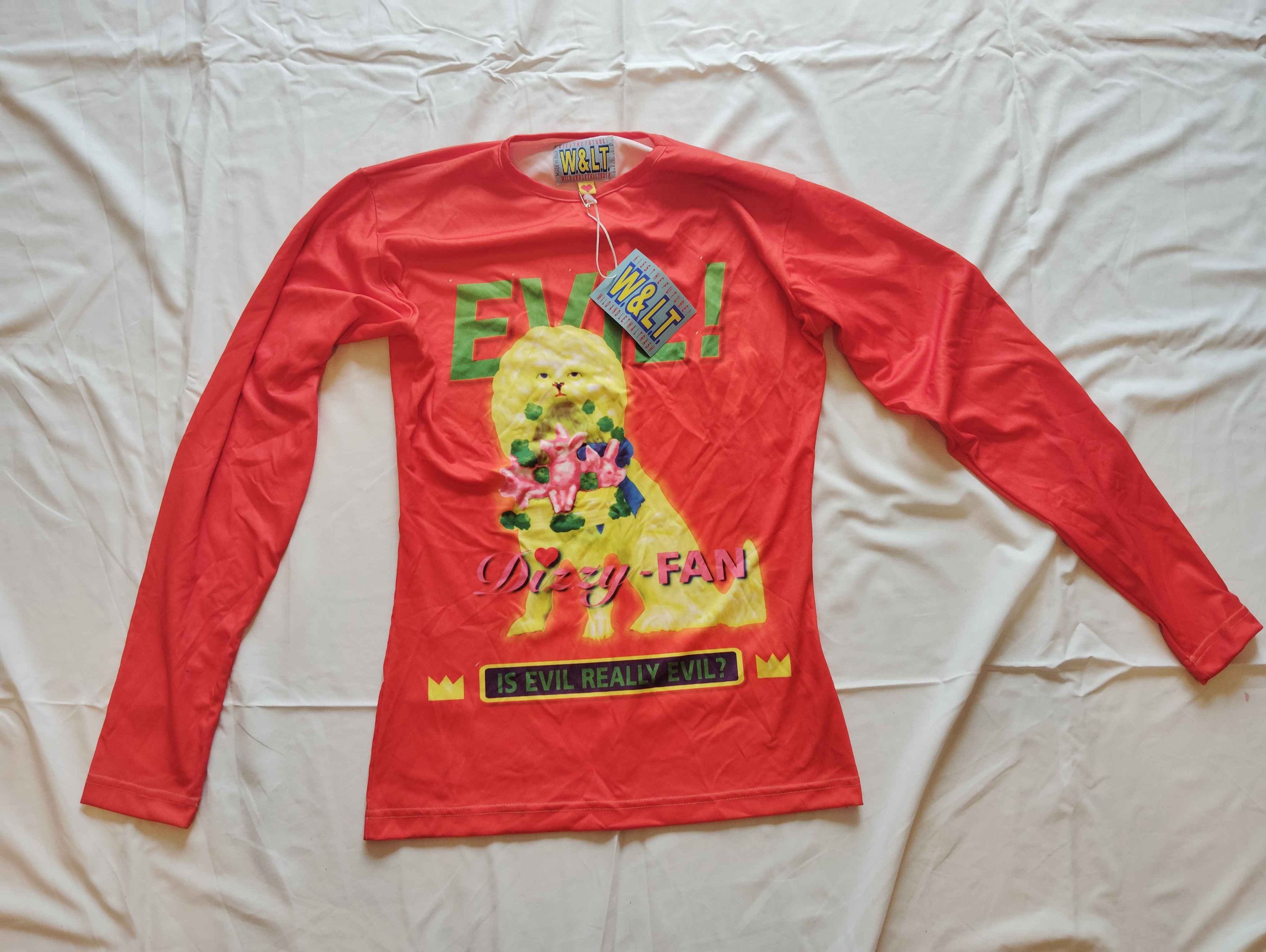 Walter Van Beirendonck W&LT SS1997/98 "EVIL! Dizzy-Fan" Graphic LS Top NWT Size US S / EU 44-46 / 1 - 1 Thumbnail
