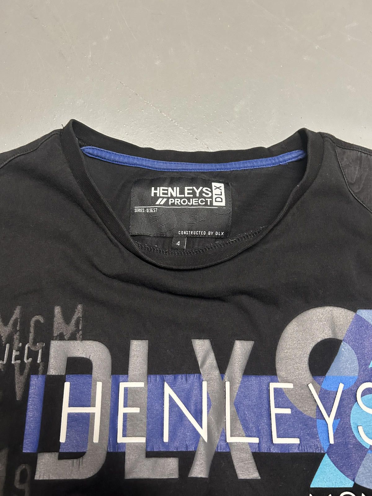Designer Henleys DLX Project Black Graphic T-Shirt Size US M / EU 48-50 / 2 - 4 Thumbnail