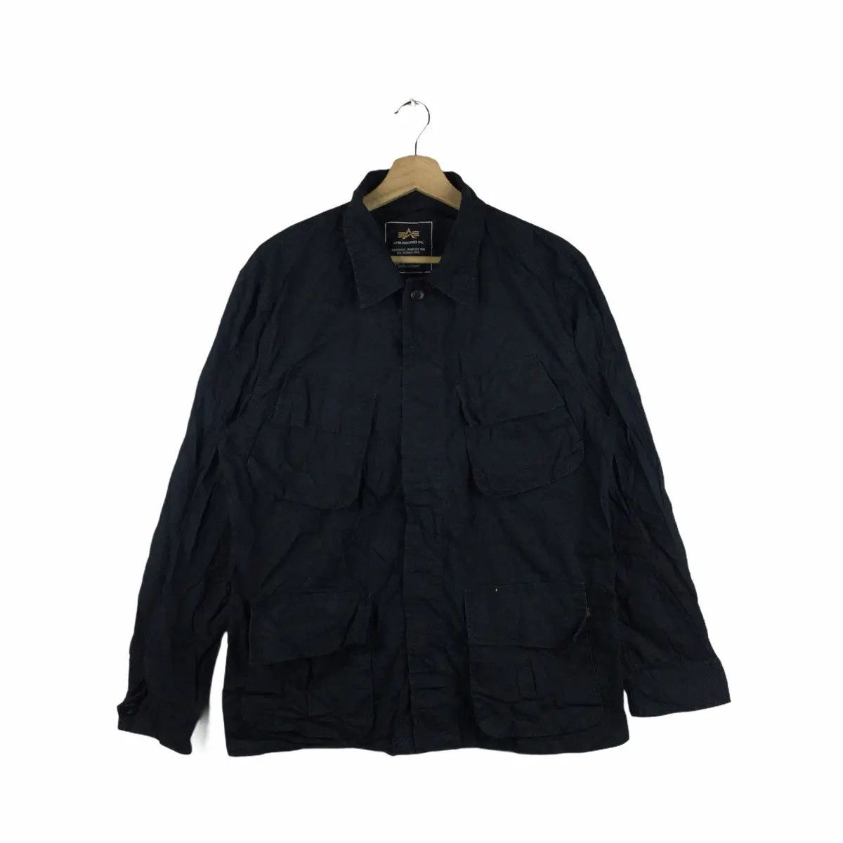 Alpha Industries Vtg ALPHA INDUSTRIES USA Bomber Flight Jacket Parka Trench Size US L / EU 52-54 / 3 - 1 Thumbnail