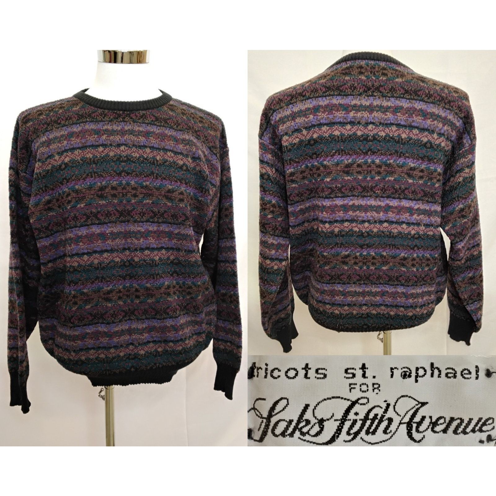 Saks Fifth Avenue Saks Fifth Avenue Tricots St Raphael Sweater Men M Multi Size US M / EU 48-50 / 2 - 1 Thumbnail