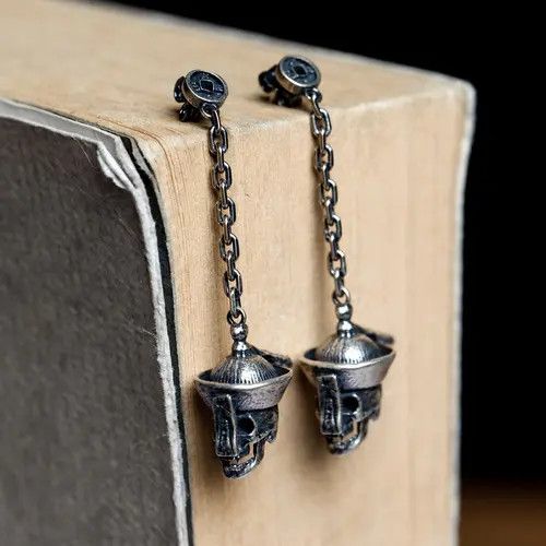 Jewelry Modern Earrings One Pairs Chrome Jewelry Size ONE SIZE - 1 Thumbnail