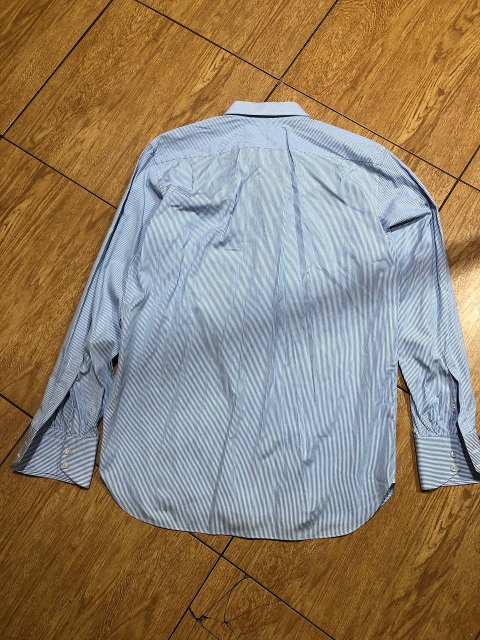 Tom Ford Tom Ford Blue Striped Button Down Shirt Size US XL / EU 56 / 4 - 12 Thumbnail